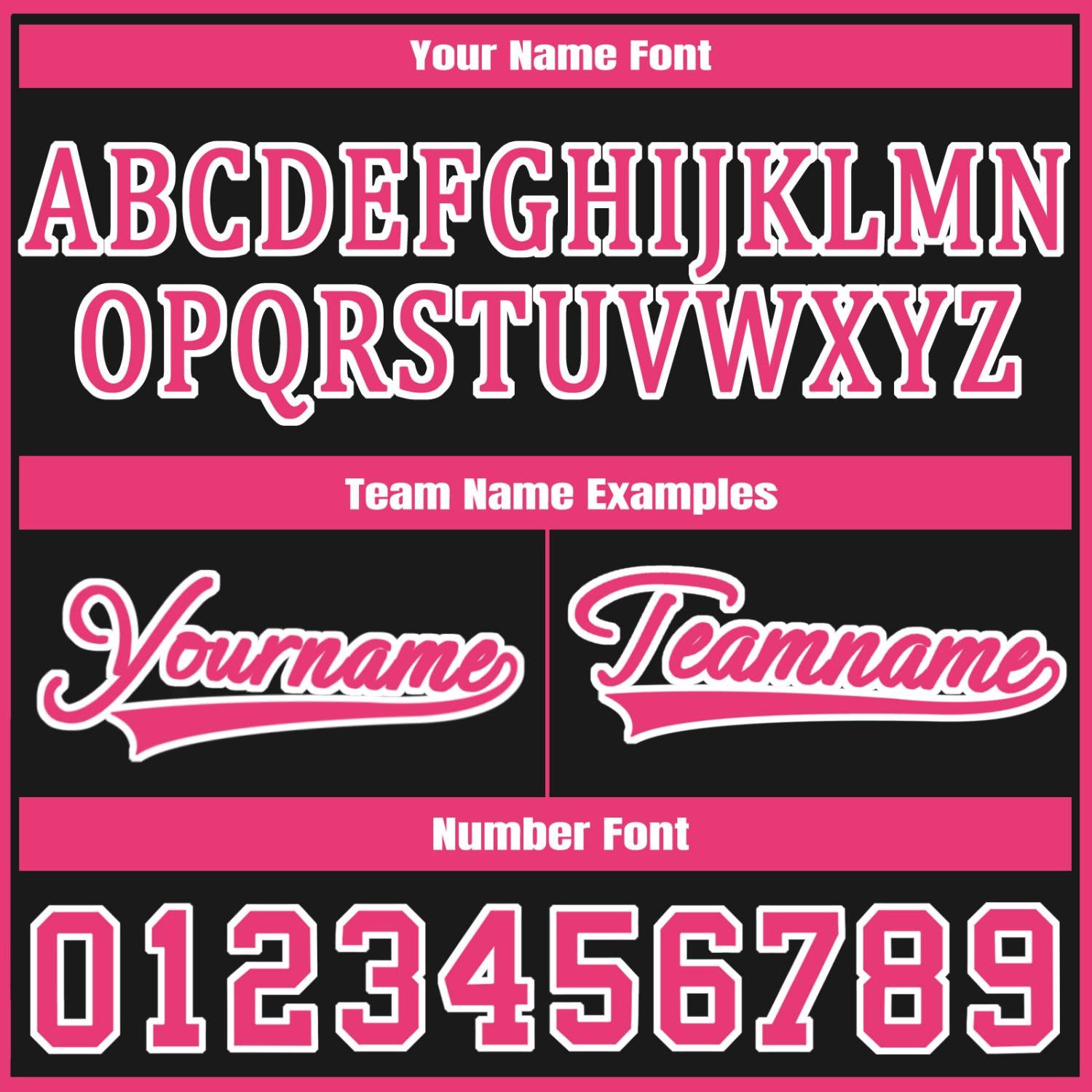Custom Black Pink Jacket Personalized Team Name Number Letterman Bomber for Adult & Youth