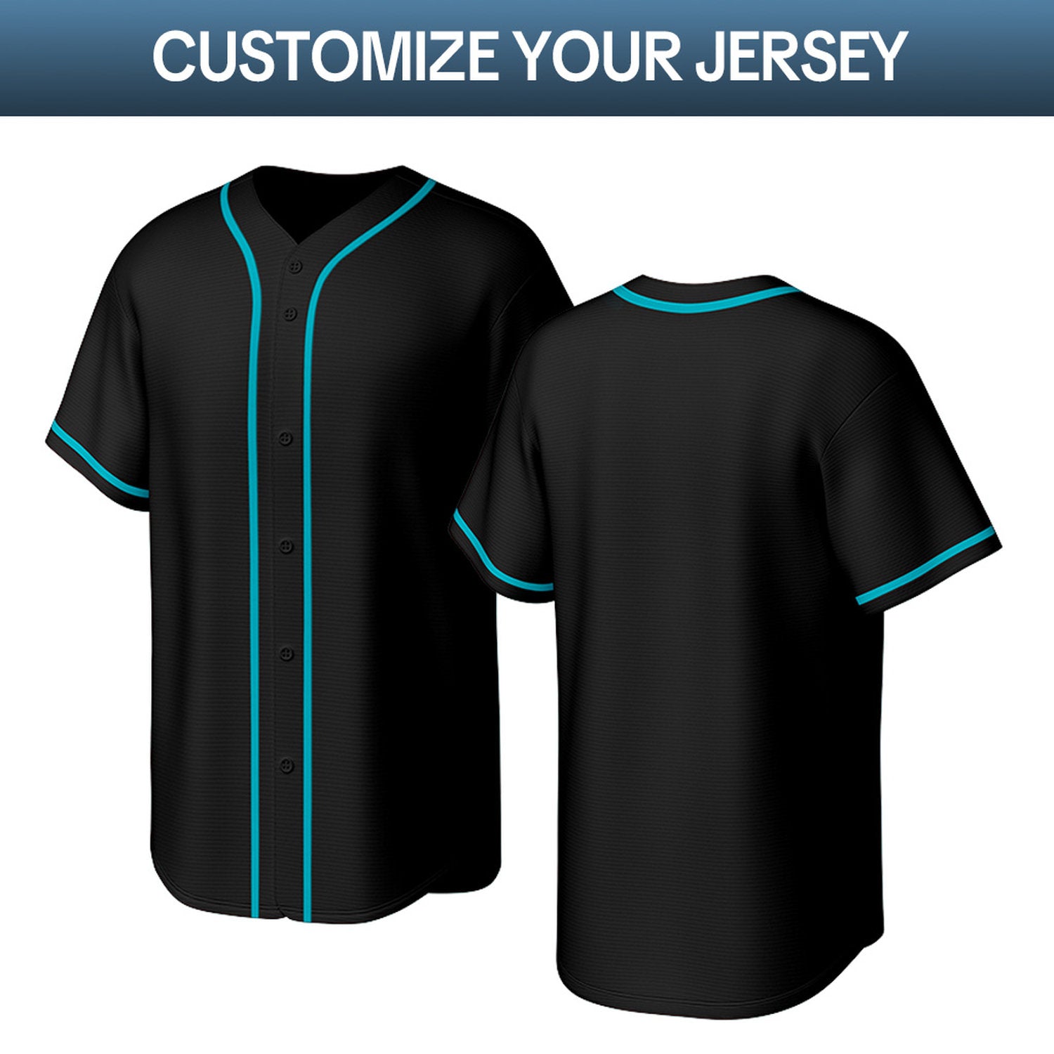 Custom Black Purple & Aqua Personalized Baseball Jersey | Team Sports Uniform | Vosoli