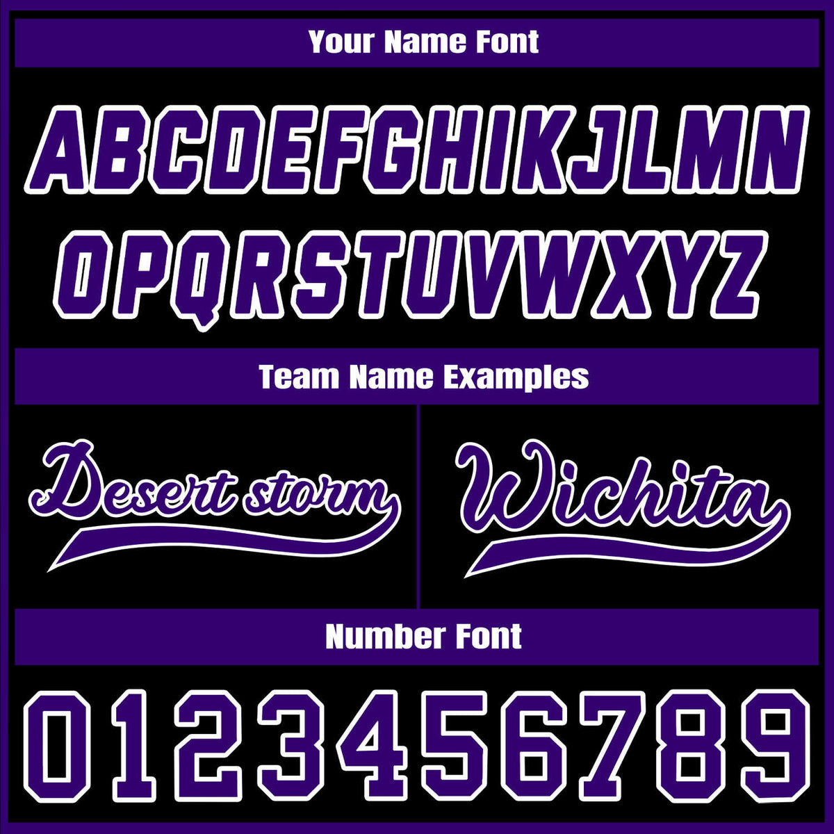 Custom Black & Purple Contrast Sleeve Varsity Baseball Jacket | Personalized Team Name & Number