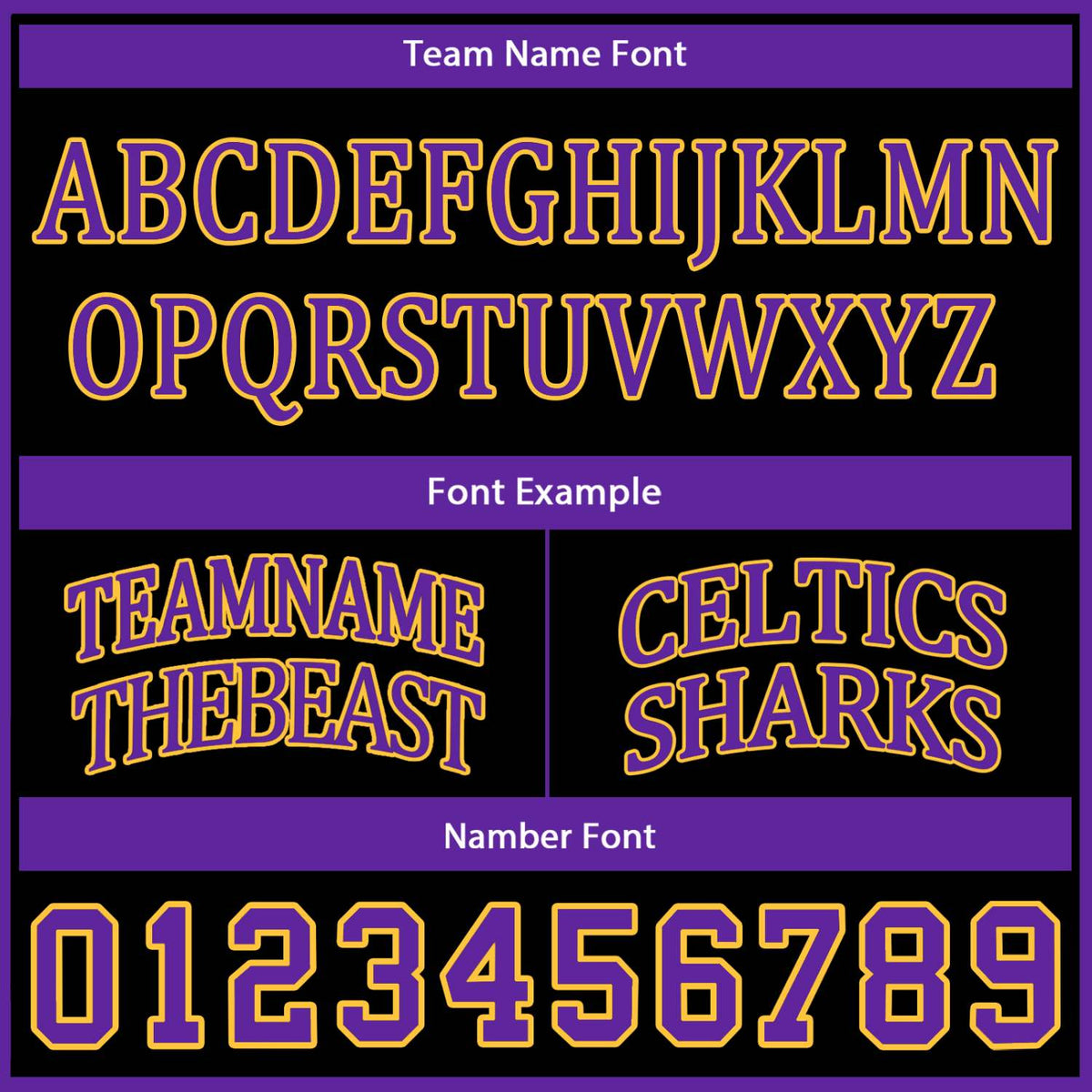 Custom Black, Purple & Gold Basketball Jersey | Personalized Name & Number Team Uniform