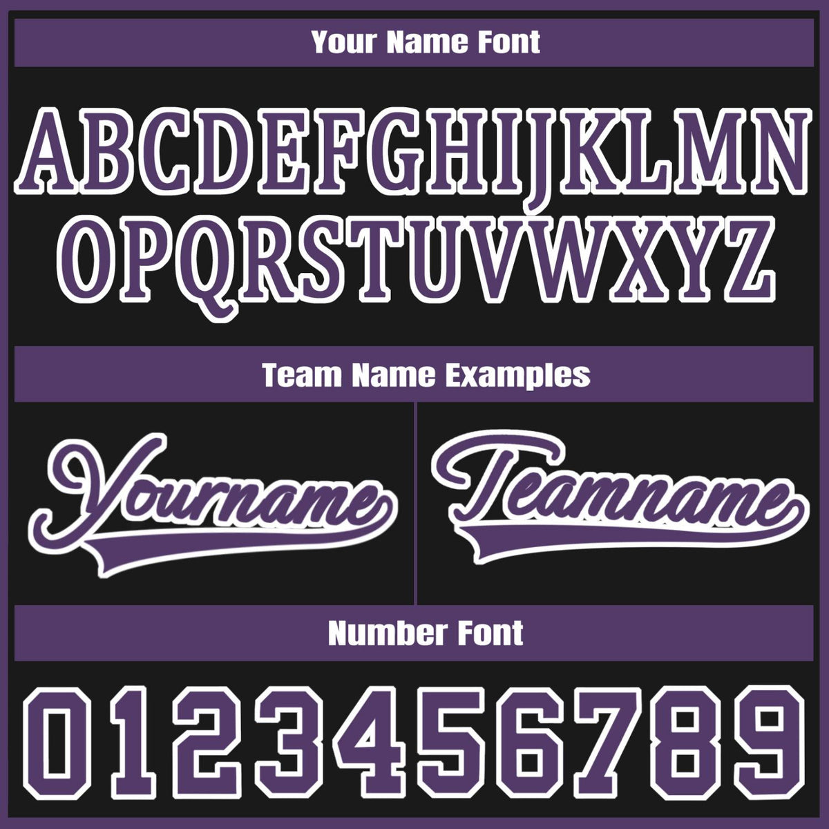 Custom Black Purple Jacket Personalized Team Name Number Letterman Bomber for Adult & Youth
