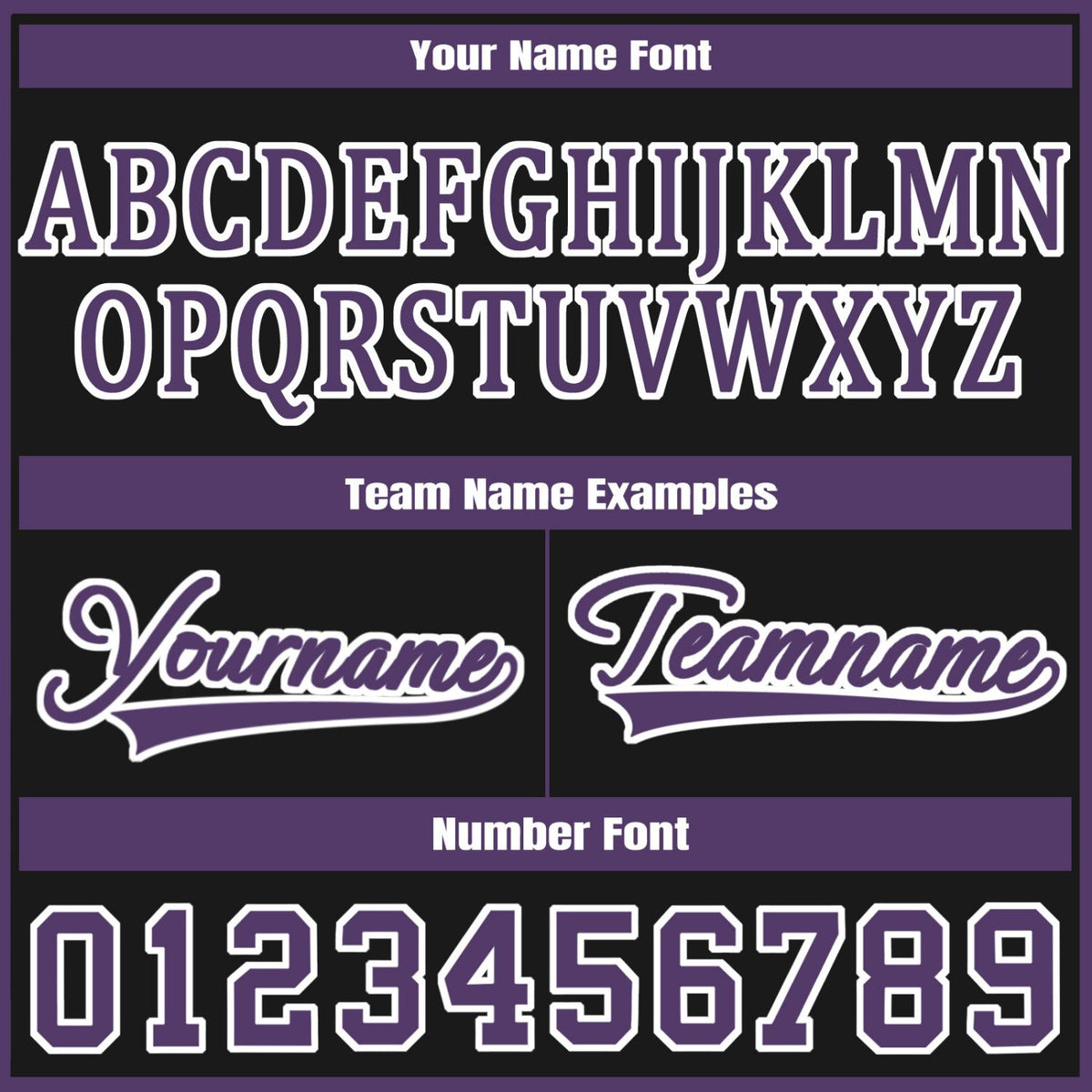 Custom Black Purple Jacket Personalized Team Name Number Letterman Bomber for Adult & Youth