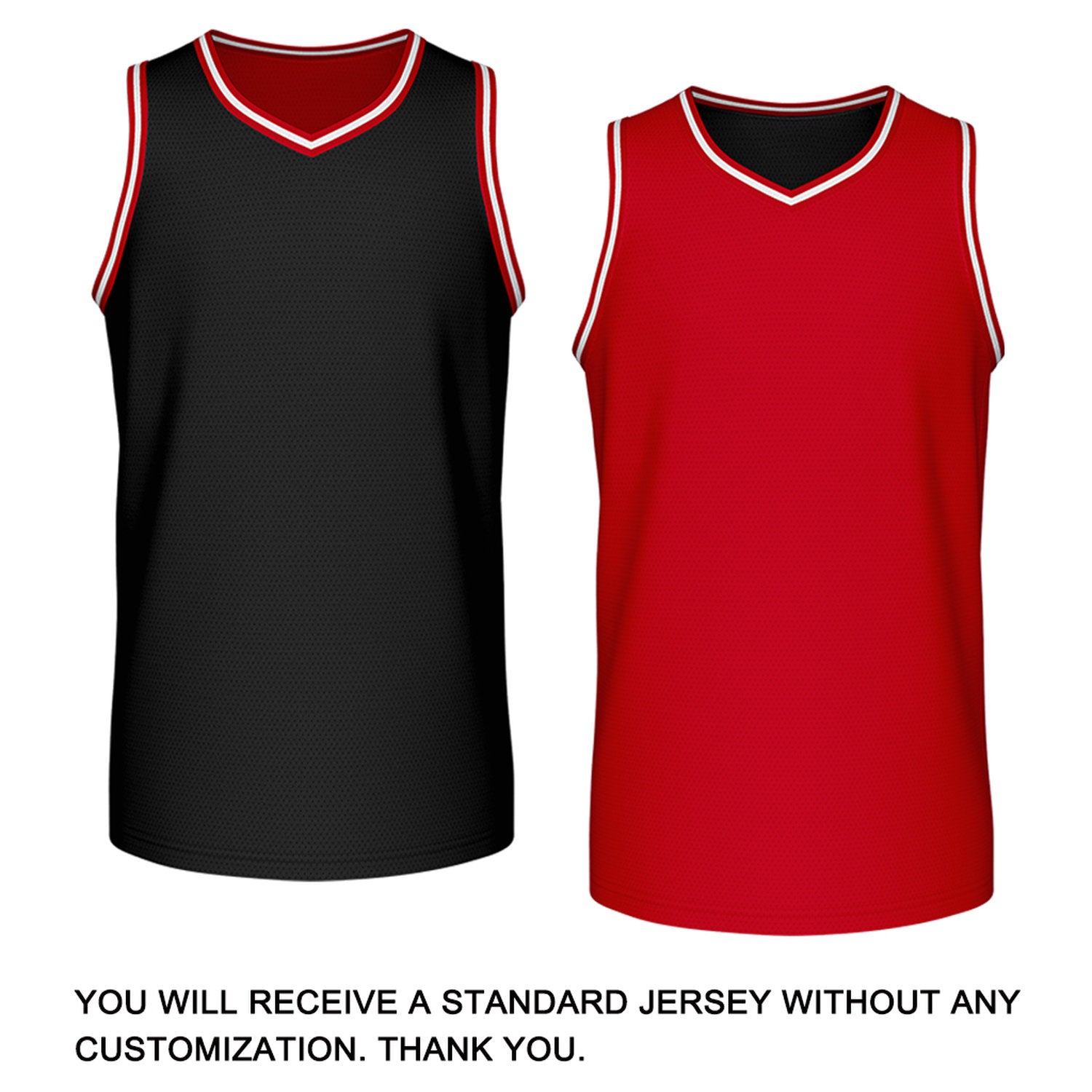 Custom Retro Black & Red Reversible Basketball Jersey | Personalized Team Jersey | Vosoli