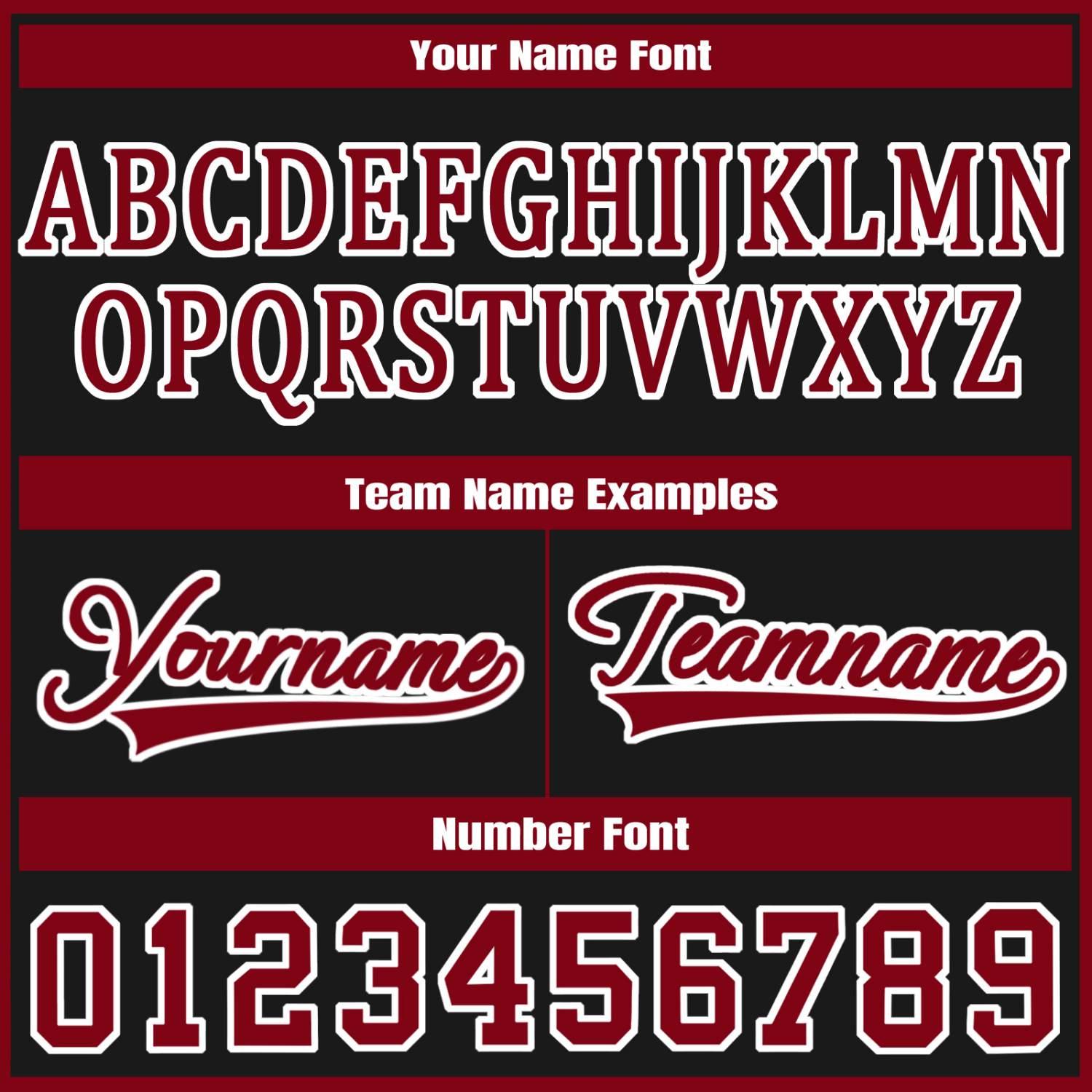 Custom Black Red Jacket Personalized Team Name Number Letterman Bomber for Adult & Youth