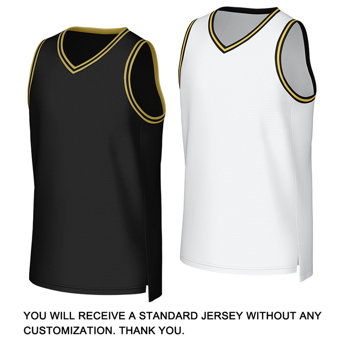 Custom Black & White Reversible Basketball Jersey | Personalized Team Uniform