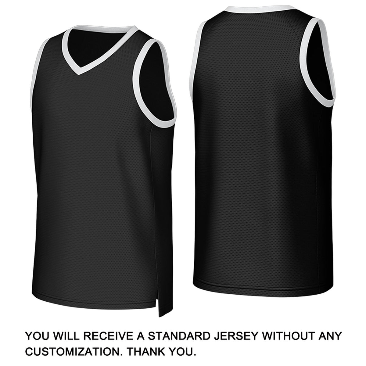 Custom Black & White Basketball Jersey | Personalized Name & Number Team Uniform