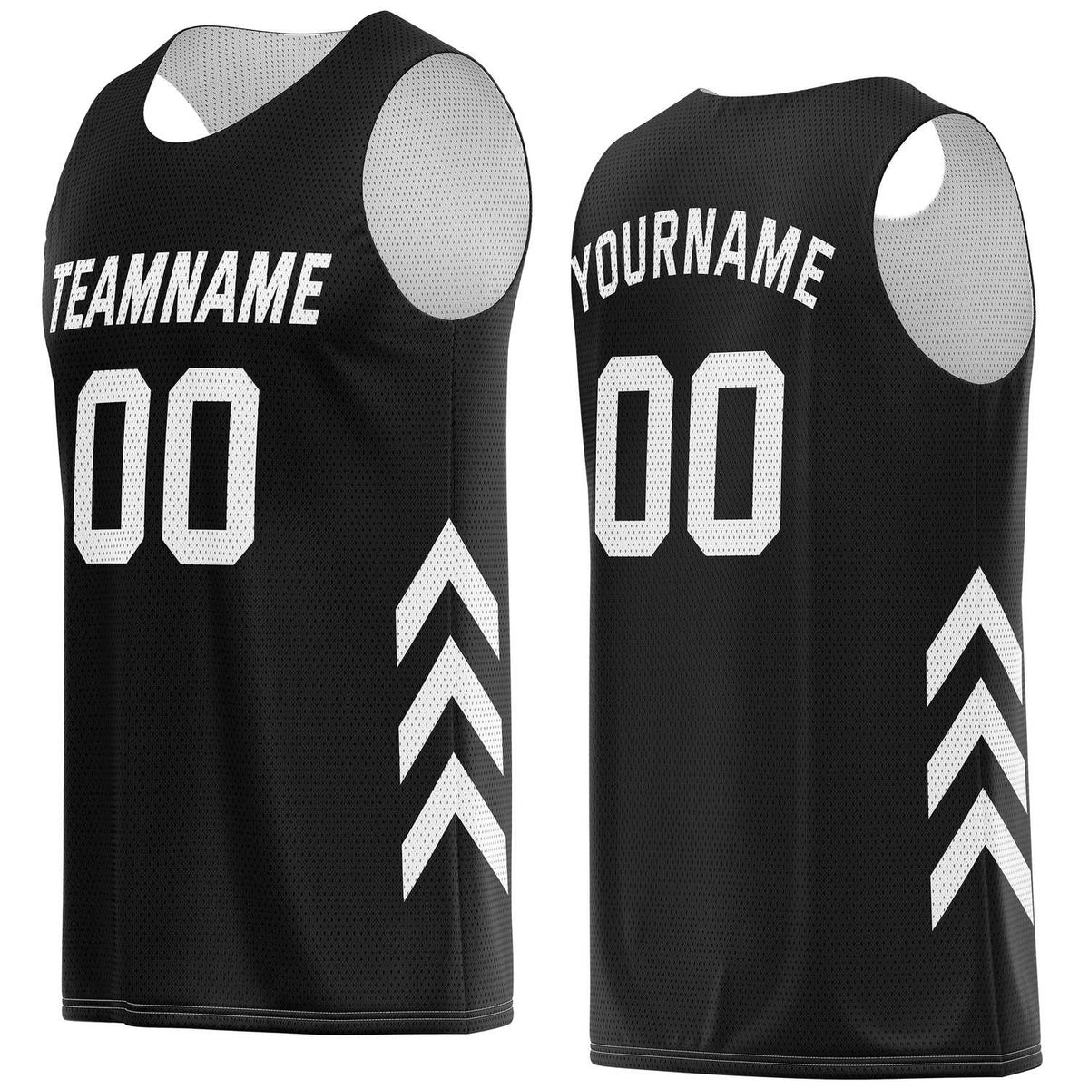 Custom Black &amp; White Basketball Jersey | Personalized Team Kit - Vosoli