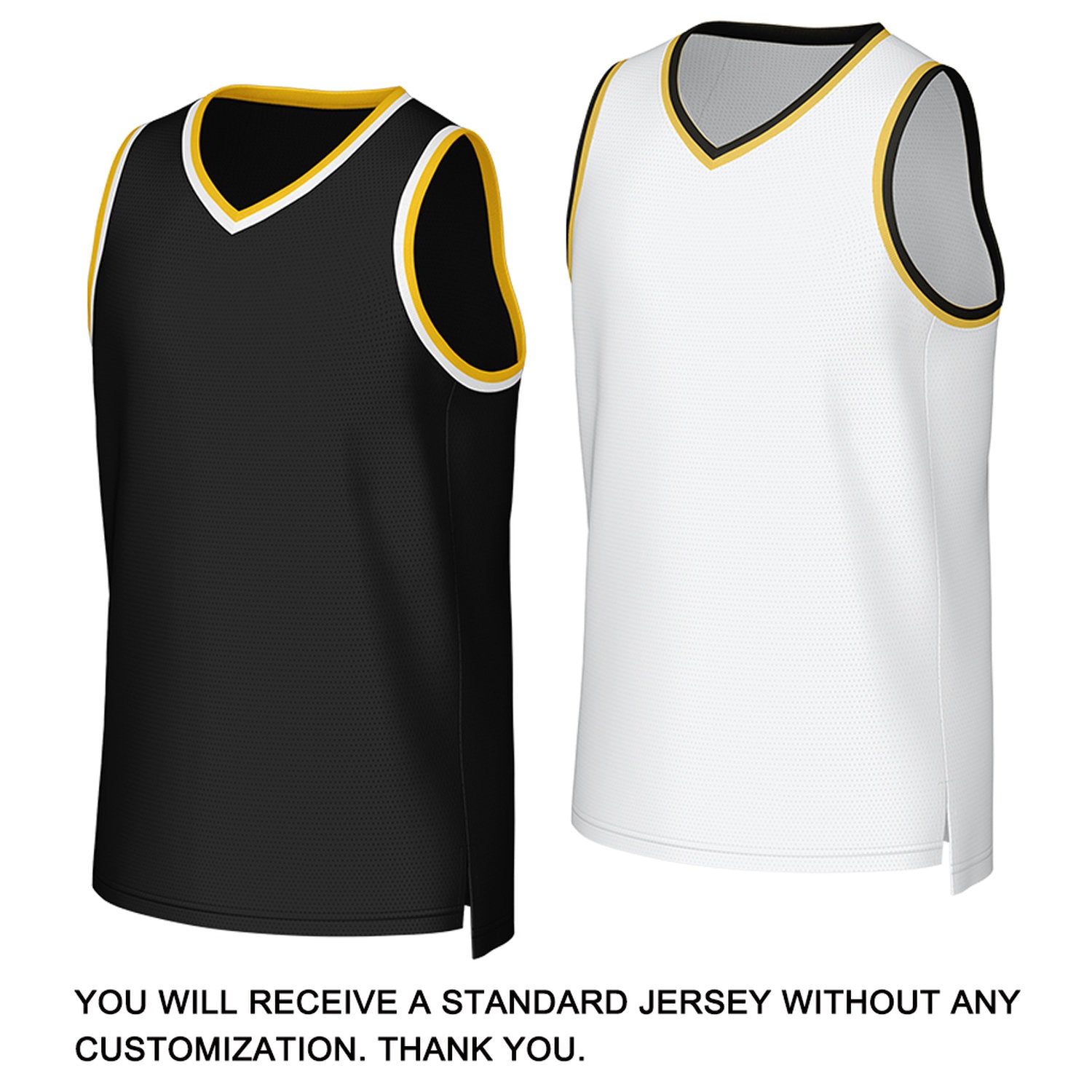 Custom Black & White Reversible Basketball Jersey | Personalized Team Uniform