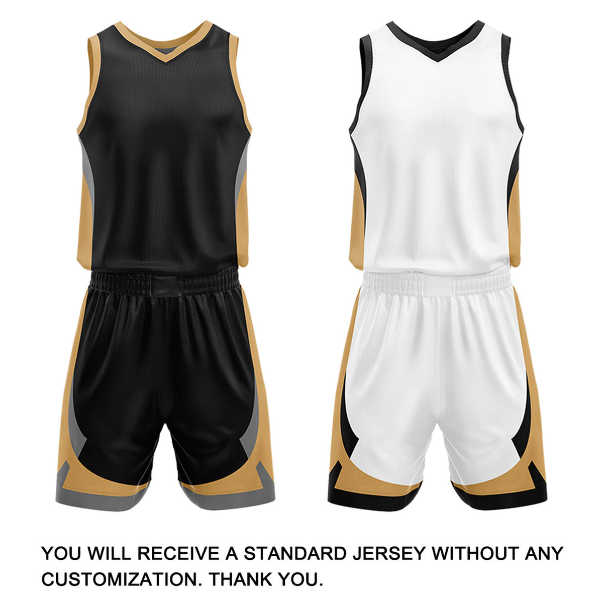 Custom Black White Reversible Basketball Jersey Set | Personalized Name Number Mesh Sports Uniform