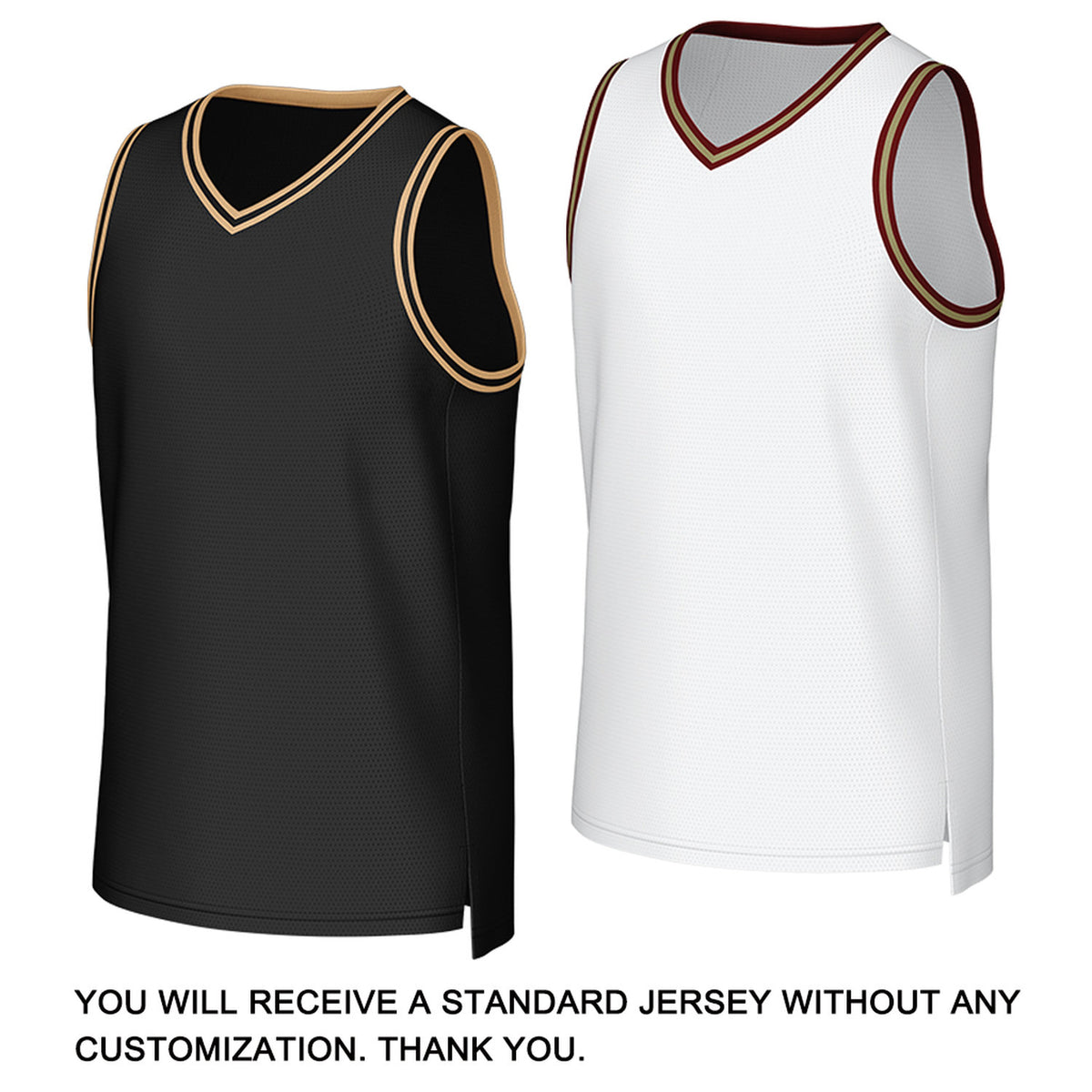 Custom Black & White Reversible Basketball Jersey | Personalized Team Uniform