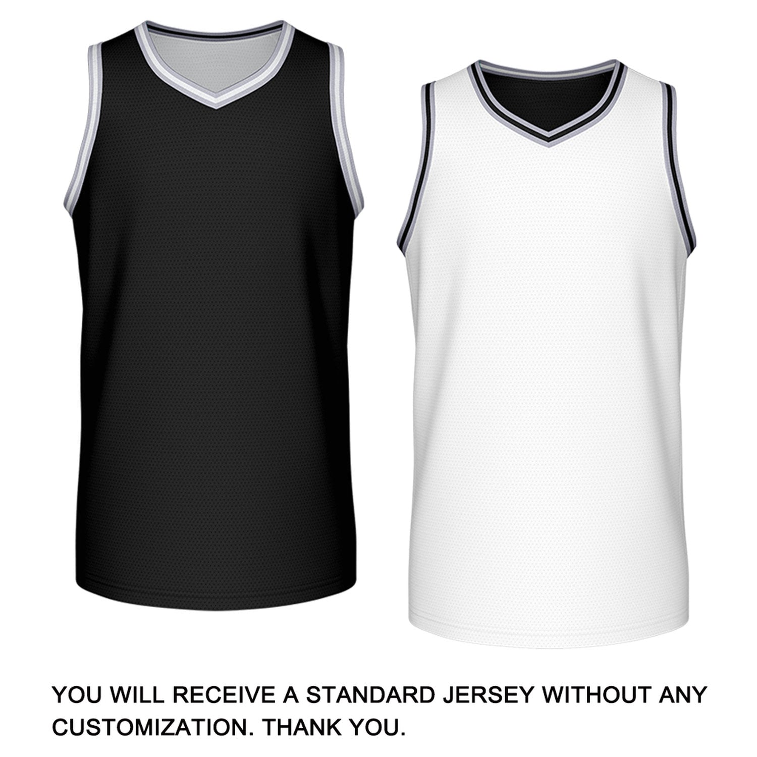 Custom Retro White & Black Reversible Basketball Jersey | Personalized Team Jersey | Vosoli