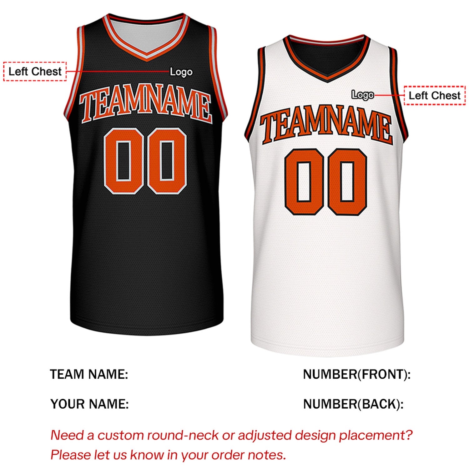 Custom Retro Black & White Reversible Basketball Jersey | Personalized Team Jersey | Vosoli