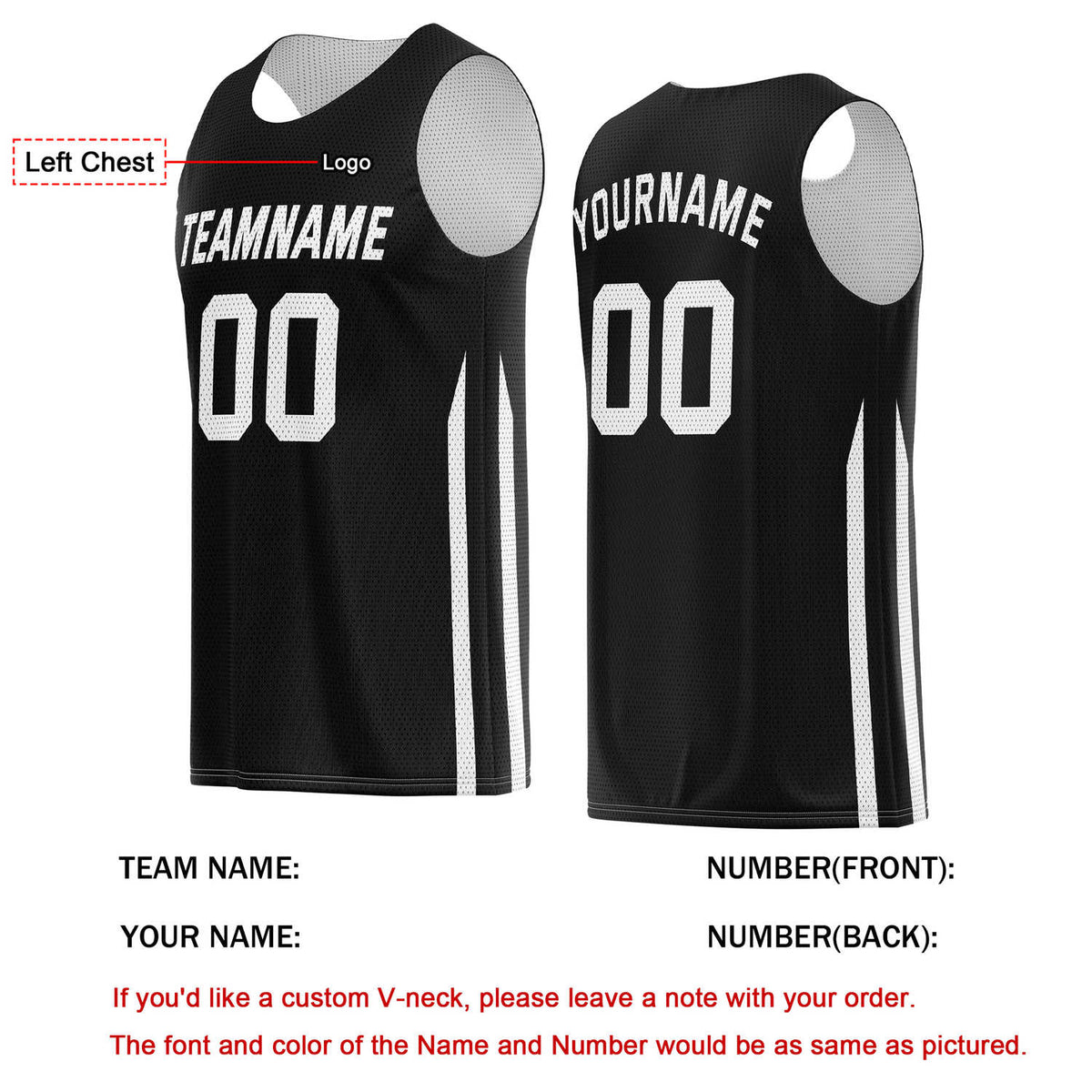 Custom Black & White Stripe Mesh Basketball Jersey | Personalized Team Kit - Vosoli