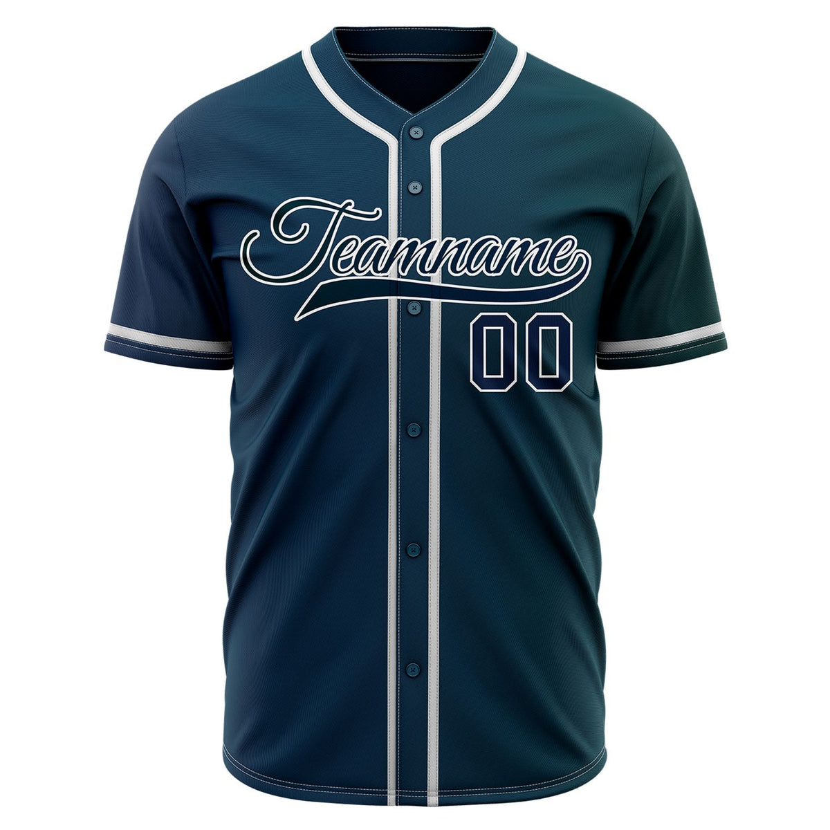 Custom Gradient Split Baseball Jersey | Personalized Ombre Two-Tone Team Uniform
