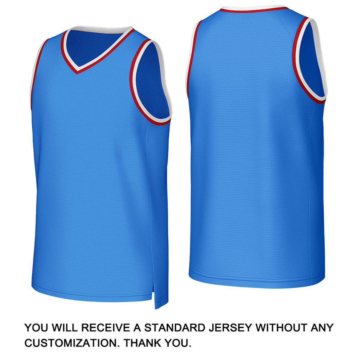 Custom Blue & Red Mesh Basketball Jersey | Personalized Team Uniform