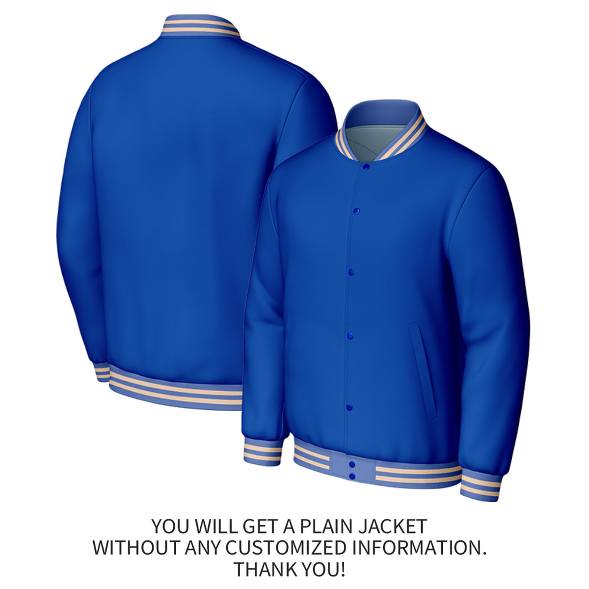 Custom Blue Red Varsity Baseball Jacket | Personalized Jacket with Stitched Name & Number for Adult & Youth