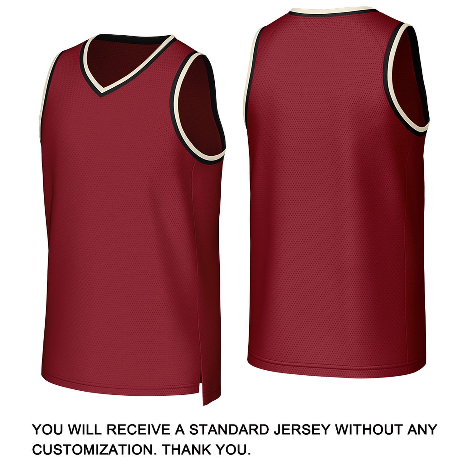 Custom Burgundy & Black Basketball Jersey | Personalized Name & Number Team Uniform