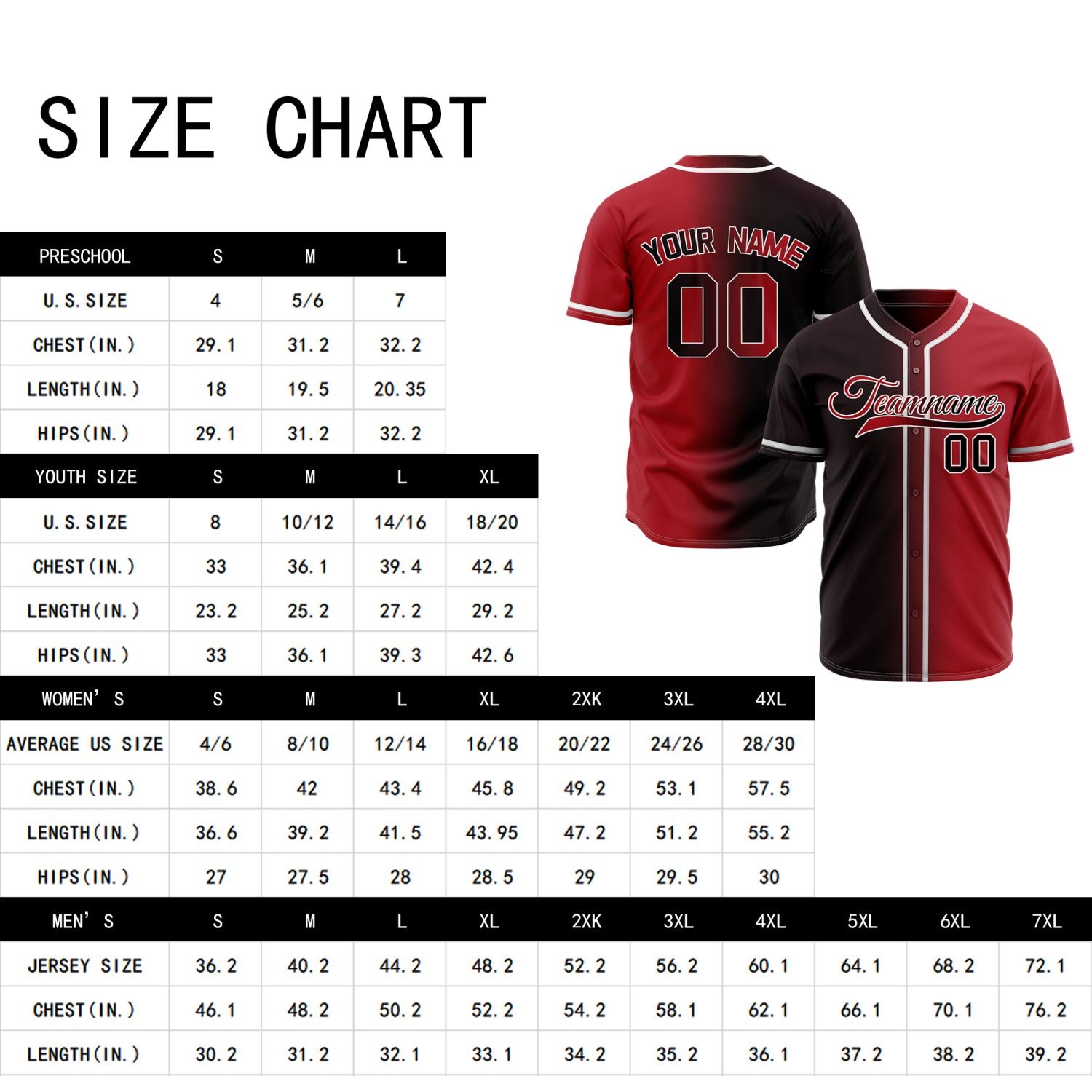 Custom Coffee Red Gradient Baseball Jersey | Personalized Maroon Fade Team Uniform