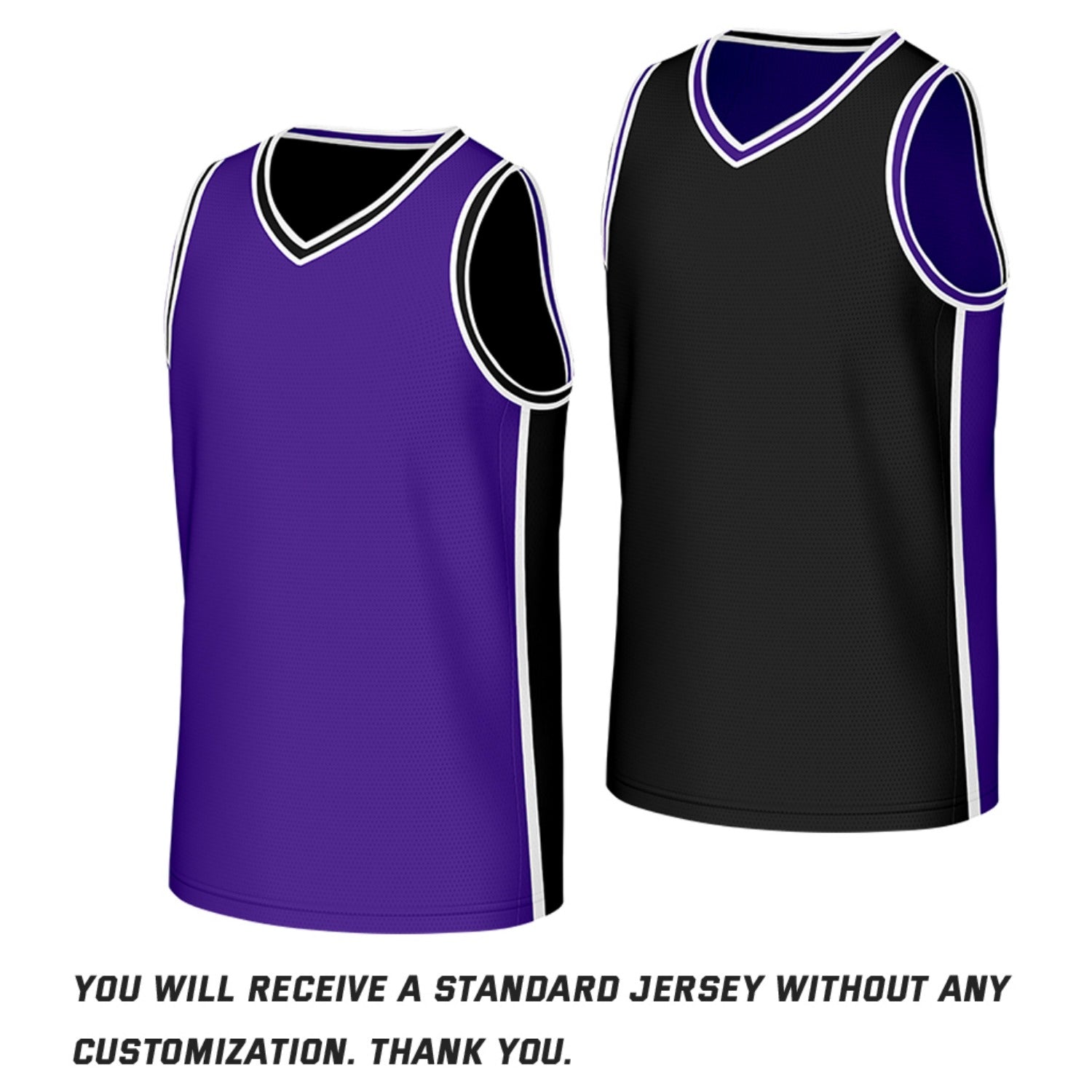 Custom Purple & Black Reversible Basketball Jersey | Personalized Team Jerseys with Name Number Logo