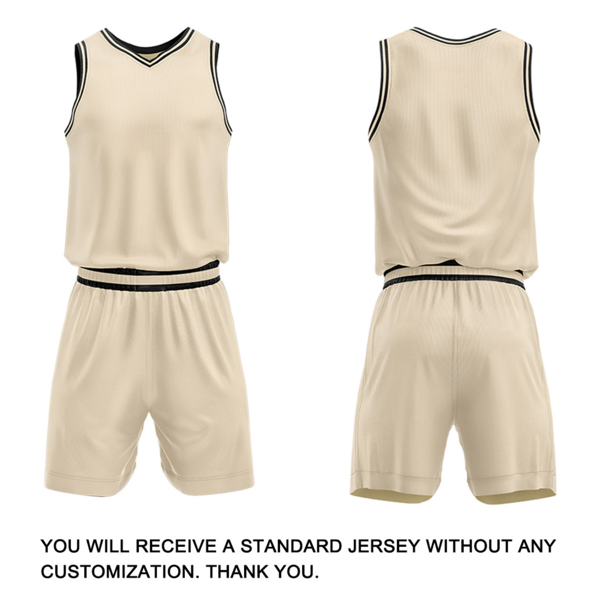 Custom Cream Leopard Accent Basketball Jersey & Shorts Set | Personalized Team Uniform