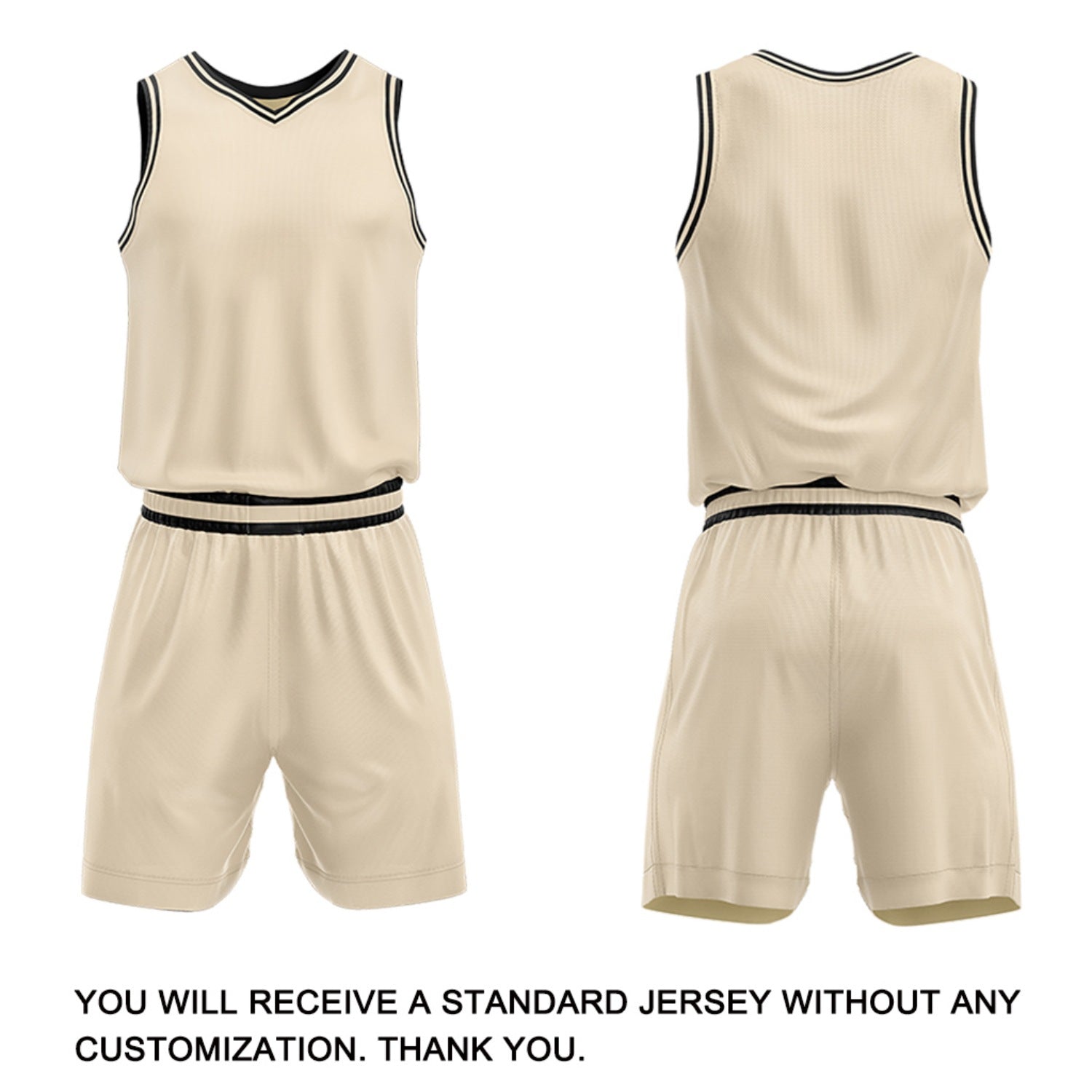 Custom Cream Leopard Accent Basketball Jersey & Shorts Set | Personalized Team Uniform