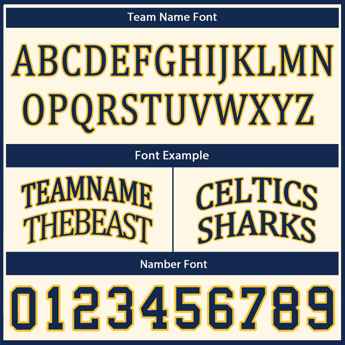 Custom Cream Navy & Gold Basketball Jersey Set | Personalized Team Uniform | Vosoli