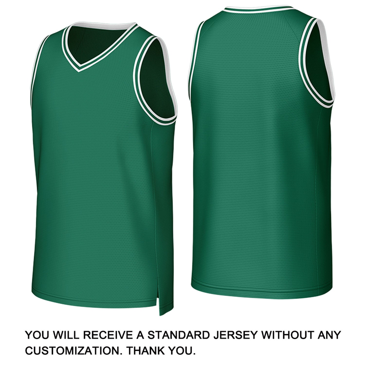 Custom Dark Green & White Mesh Basketball Jersey | Personalized Name & Number Team Uniform