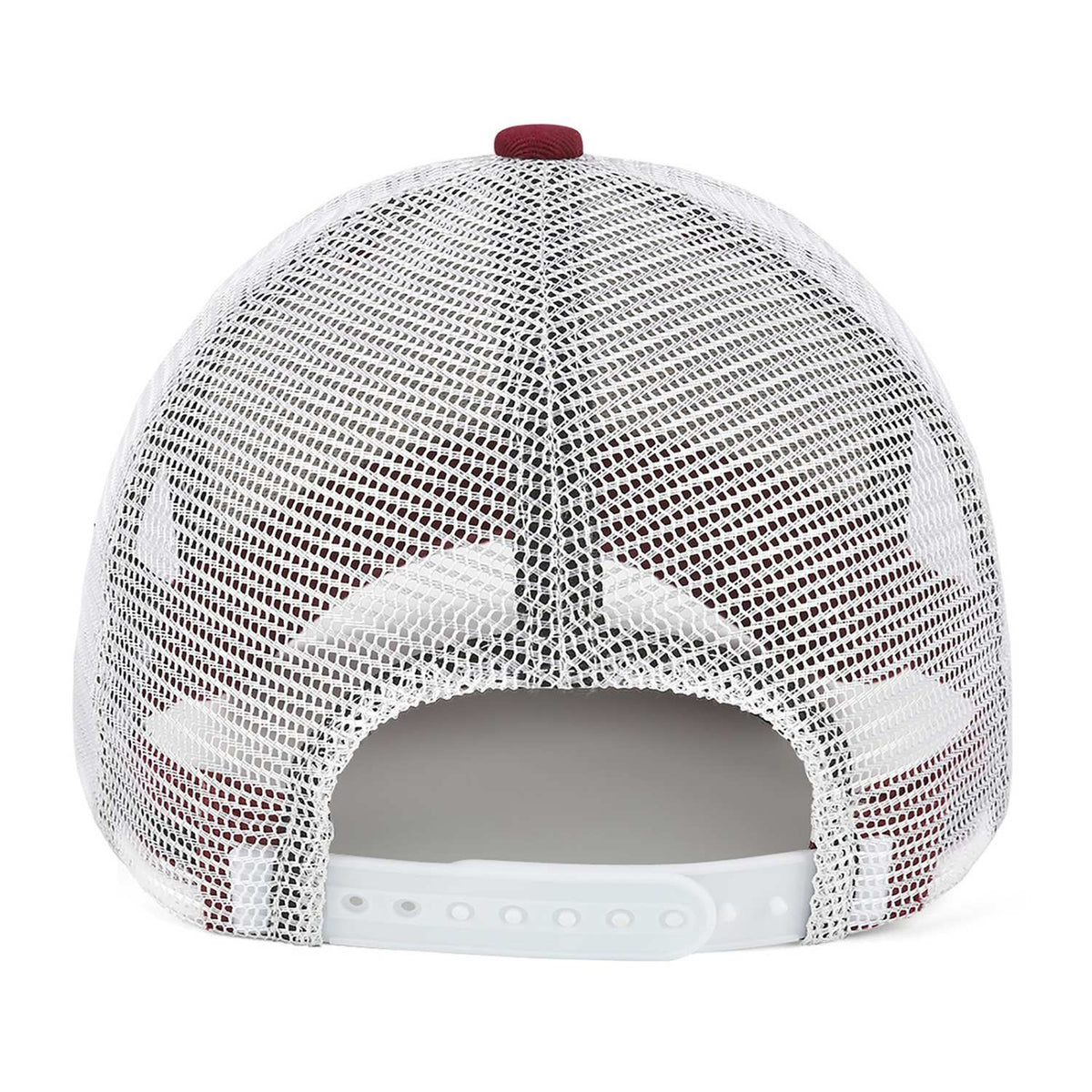 Custom Embroidered or Printed Burgundy Trucker Cap | Breathable mesh cap