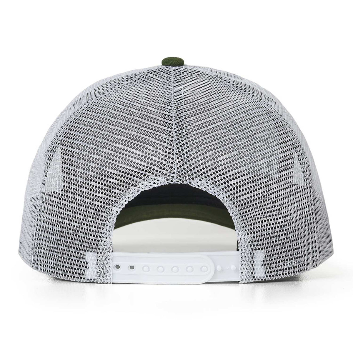 Custom Embroidered or Printed Forest Green & White Trucker Cap | Breathable mesh cap