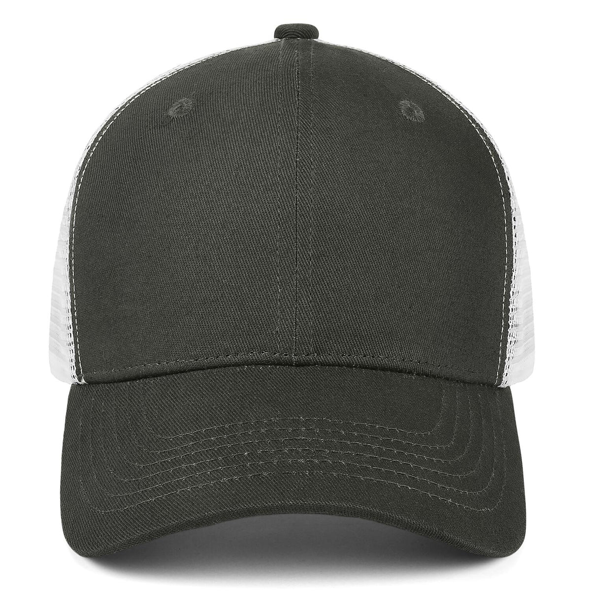Custom Embroidered or Printed Olive Green Trucker Cap | Breathable mesh cap