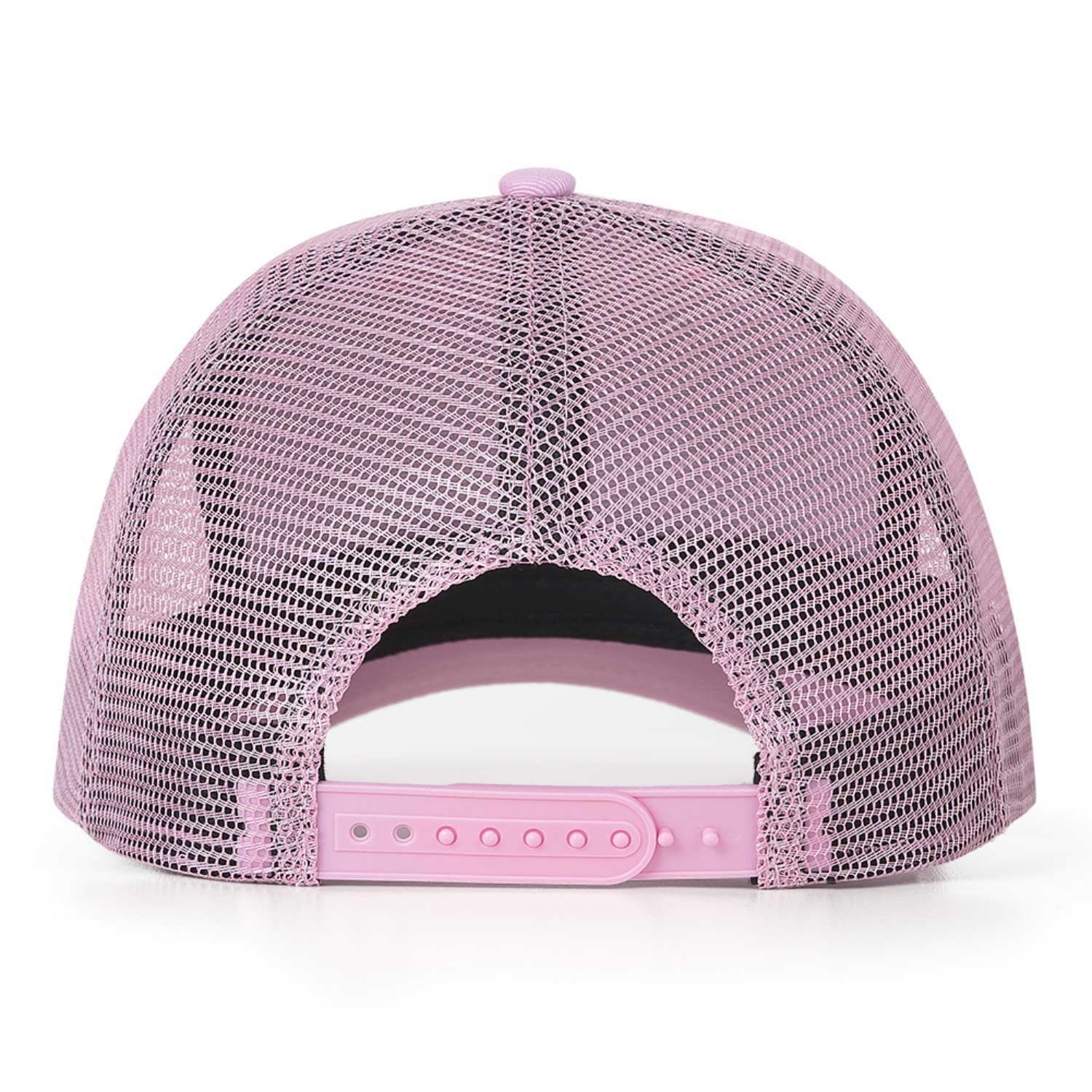 Custom Embroidered or Printed Pink Trucker Cap | Breathable mesh cap
