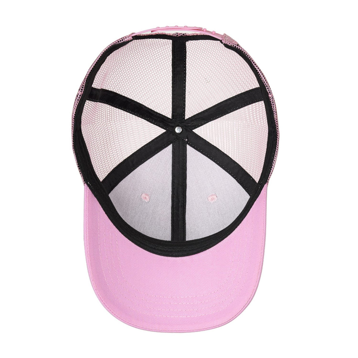 Custom Embroidered or Printed Pink Trucker Cap | Breathable mesh cap