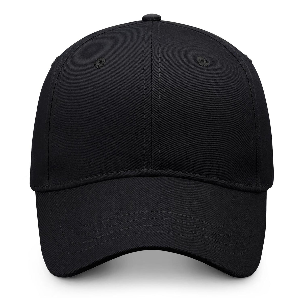 Custom Embroidered or Printed Black Baseball Cap | Personalized Sport Hat