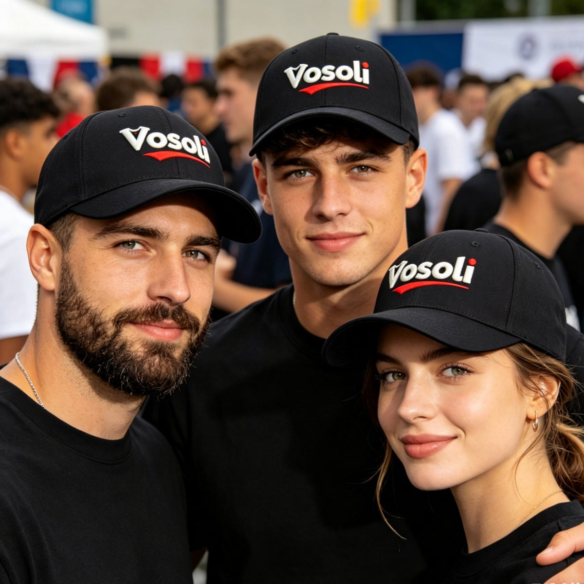 Custom Embroidered or Printed Black Baseball Cap | Personalized Sport Hat