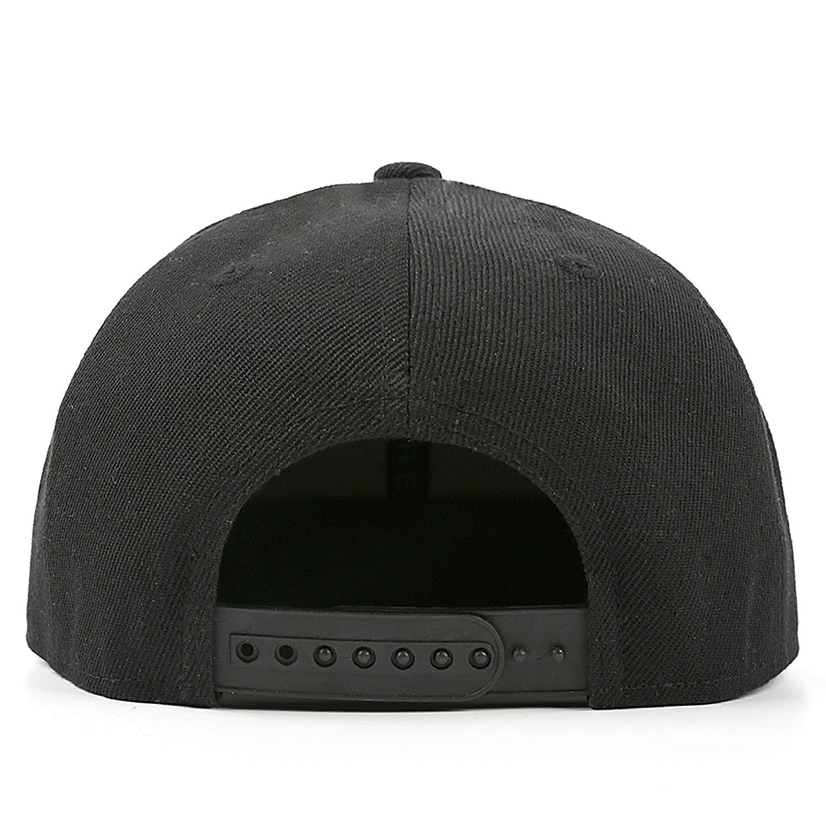 Custom Embroidered or Printed Black Flat-Brim Cap | Personalized Sport Hat