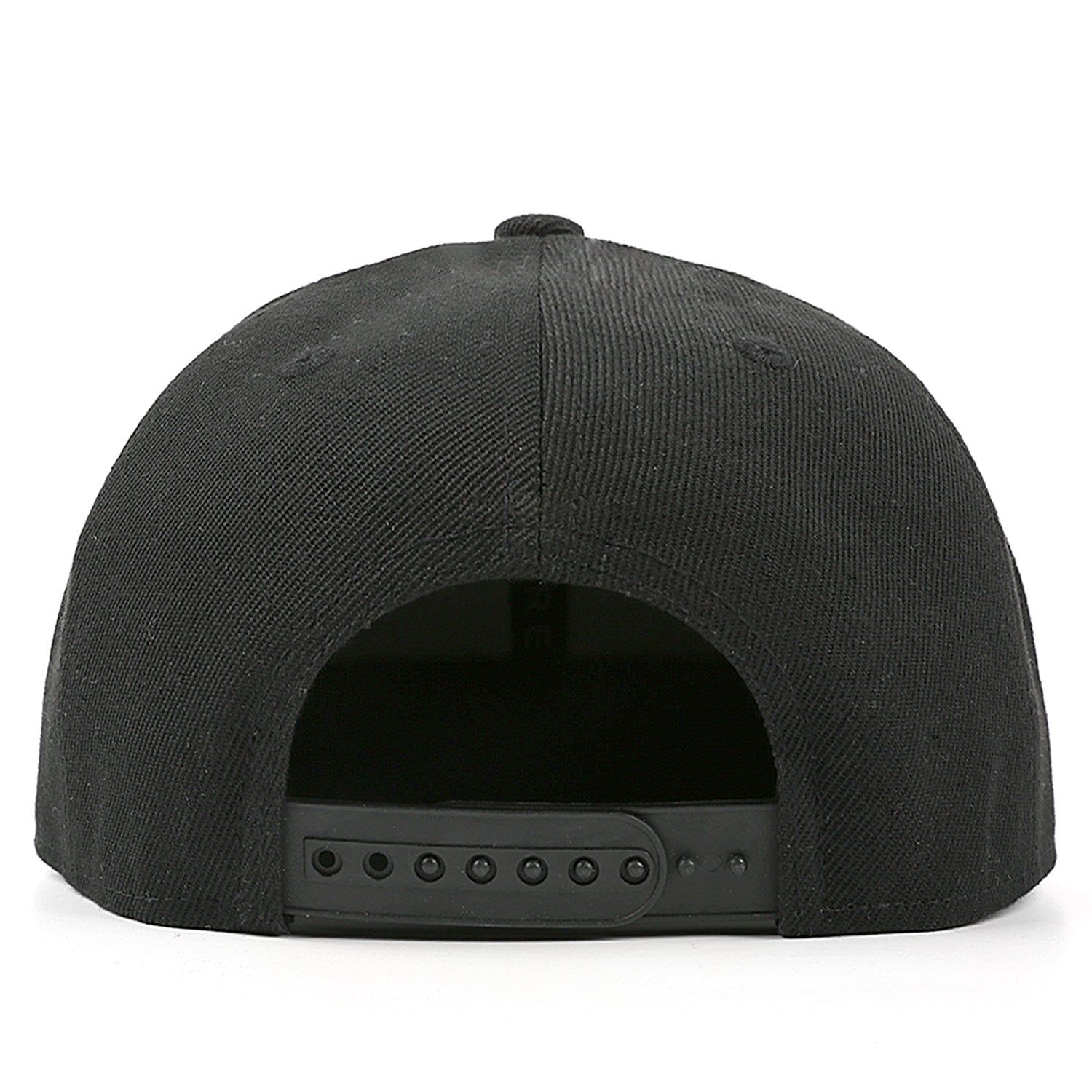 Custom Embroidered or Printed Black Flat-Brim Cap | Personalized Sport Hat