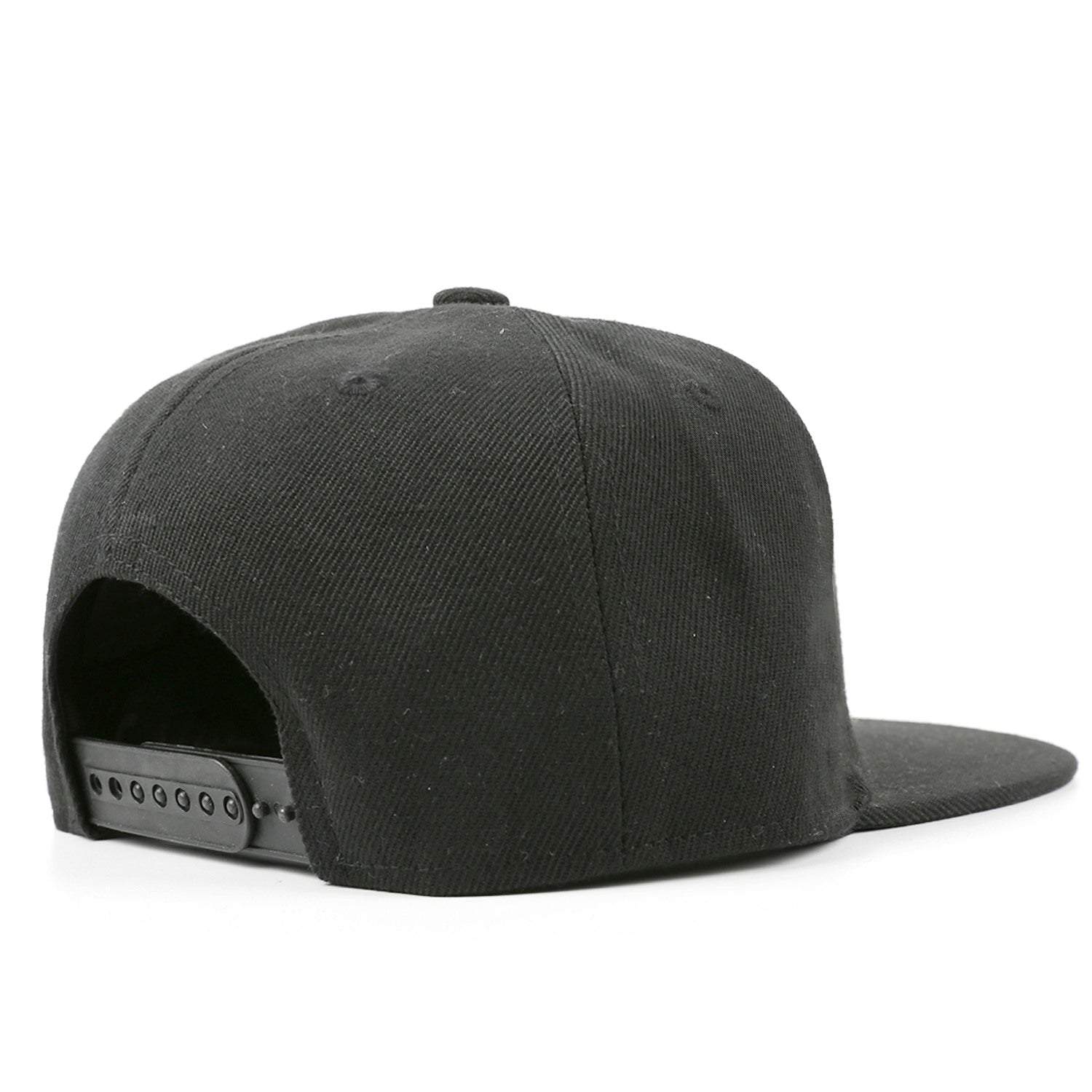 Custom Embroidered or Printed Black Flat-Brim Cap | Personalized Sport Hat