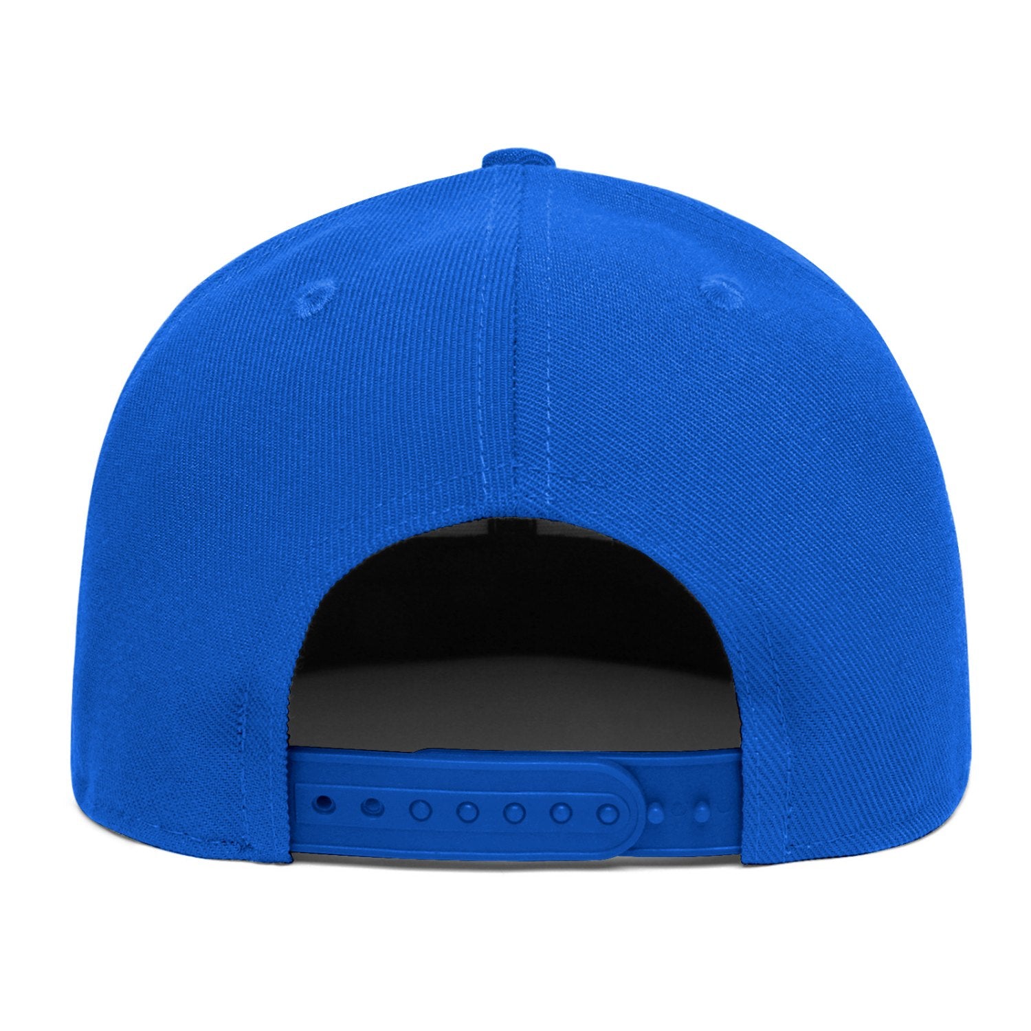 Custom Embroidered or Printed Bright Blue Flat-Brim Cap | Personalized Sport Hat