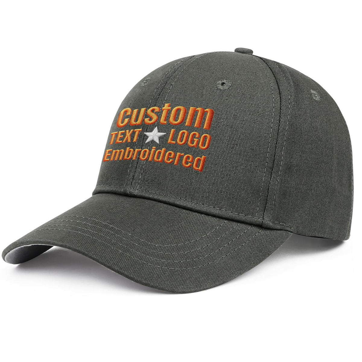 Custom Embroidered or Printed Dark Green Baseball Cap | Personalized Sport Hat