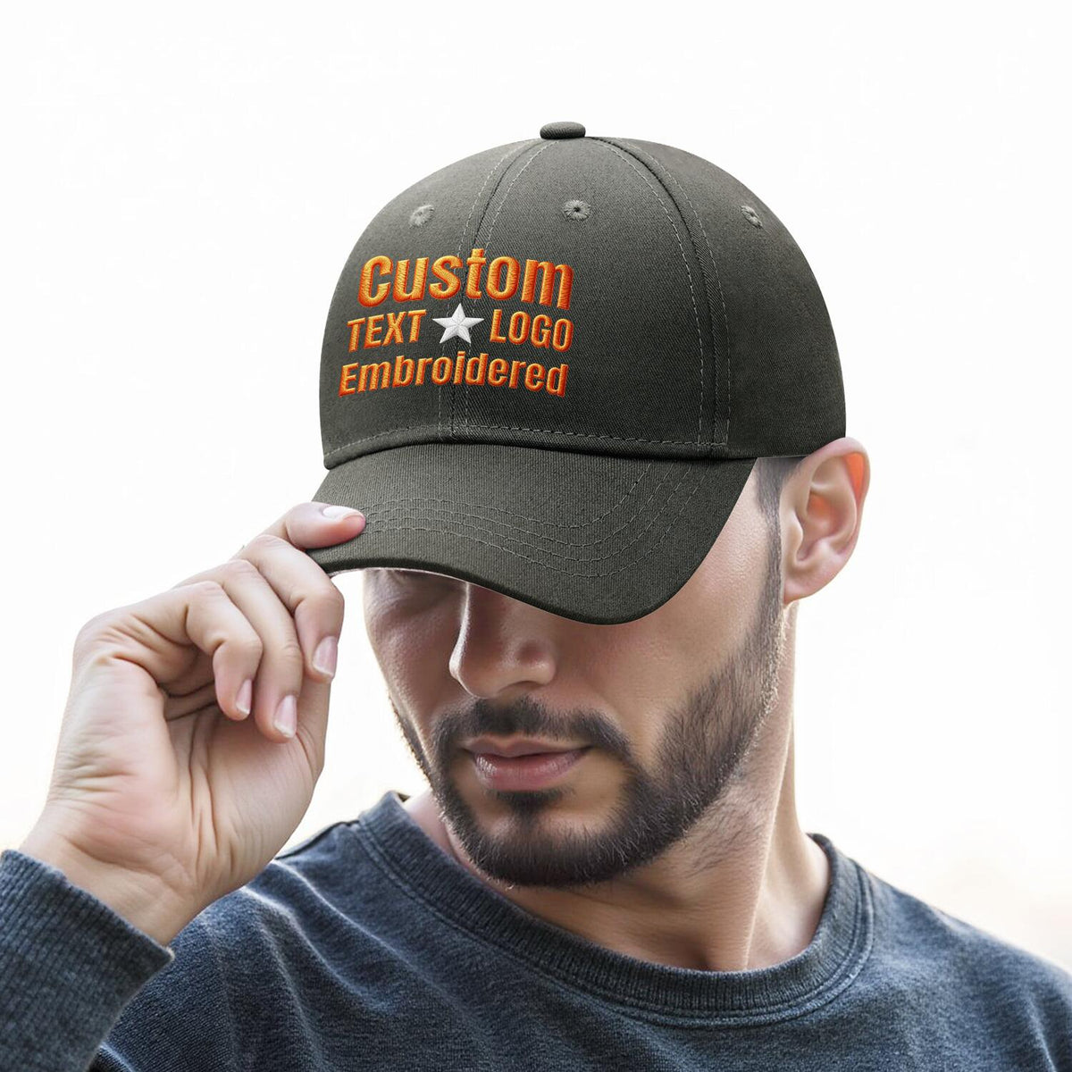 Custom Embroidered or Printed Dark Green Baseball Cap | Personalized Sport Hat