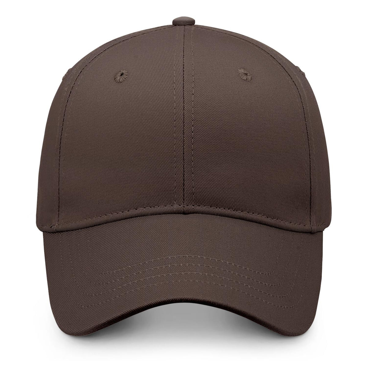 Custom Embroidered or Printed Deep Brown Baseball Cap | Personalized Sport Hat