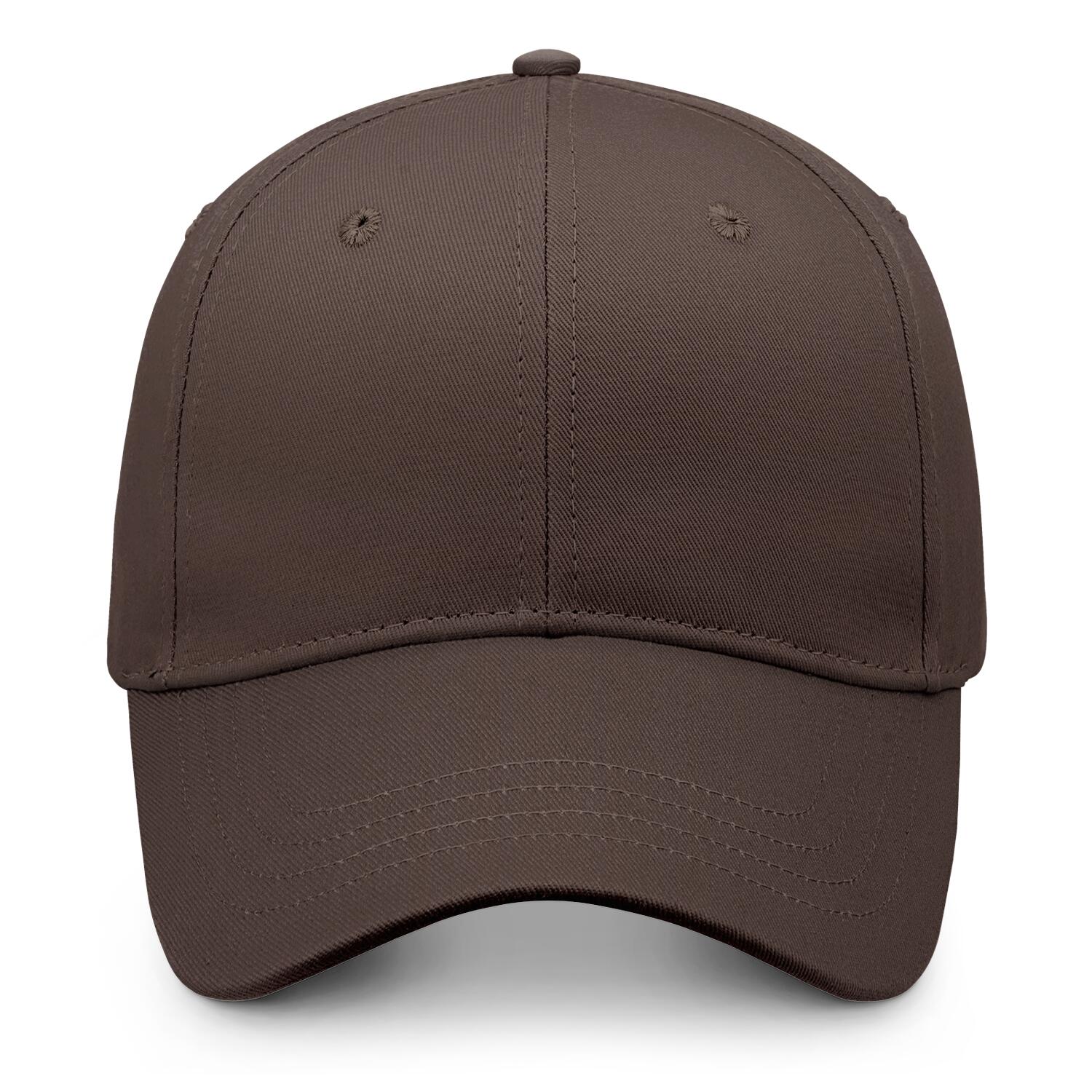 Custom Embroidered or Printed Deep Brown Baseball Cap | Personalized Sport Hat