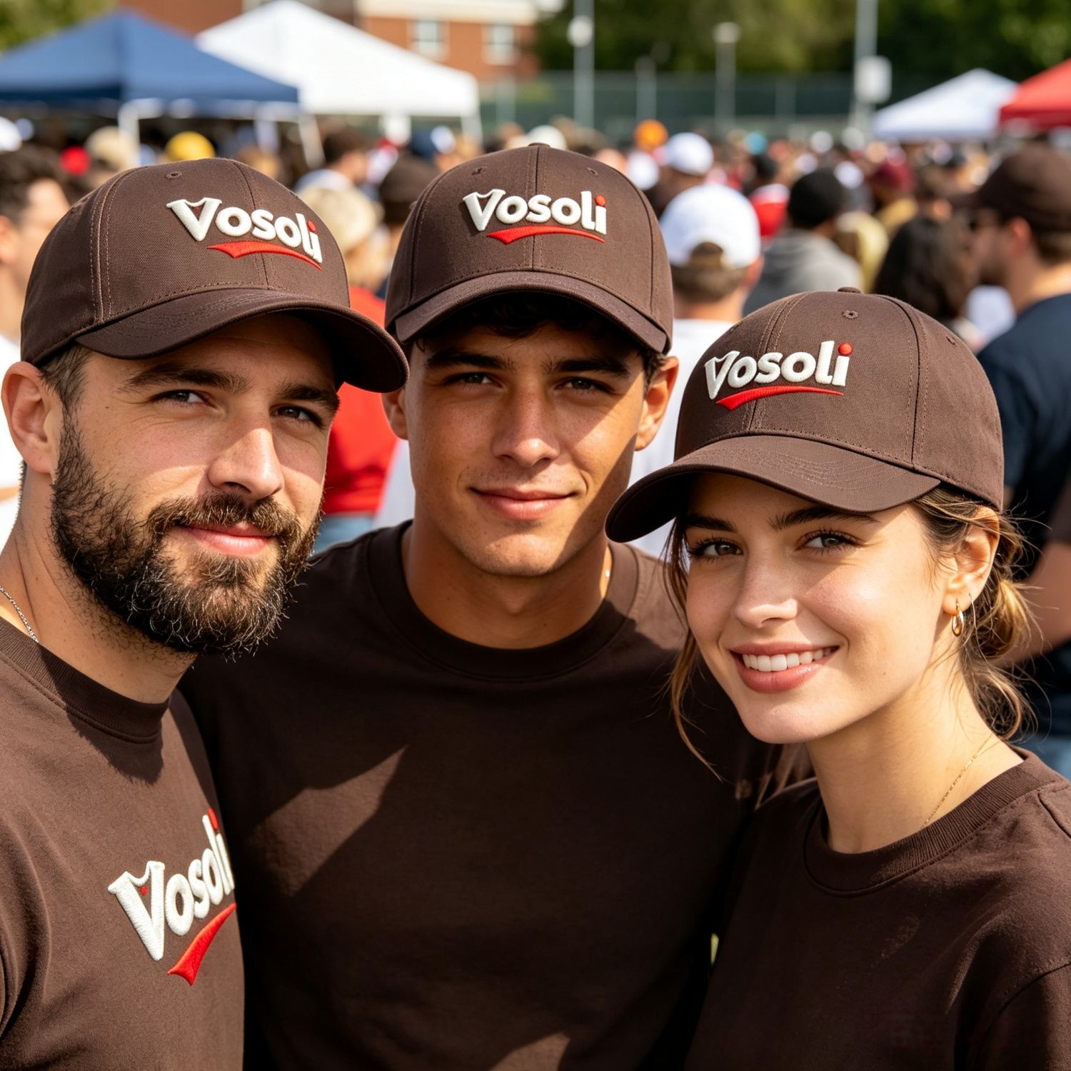 Custom Embroidered or Printed Deep Brown Baseball Cap | Personalized Sport Hat