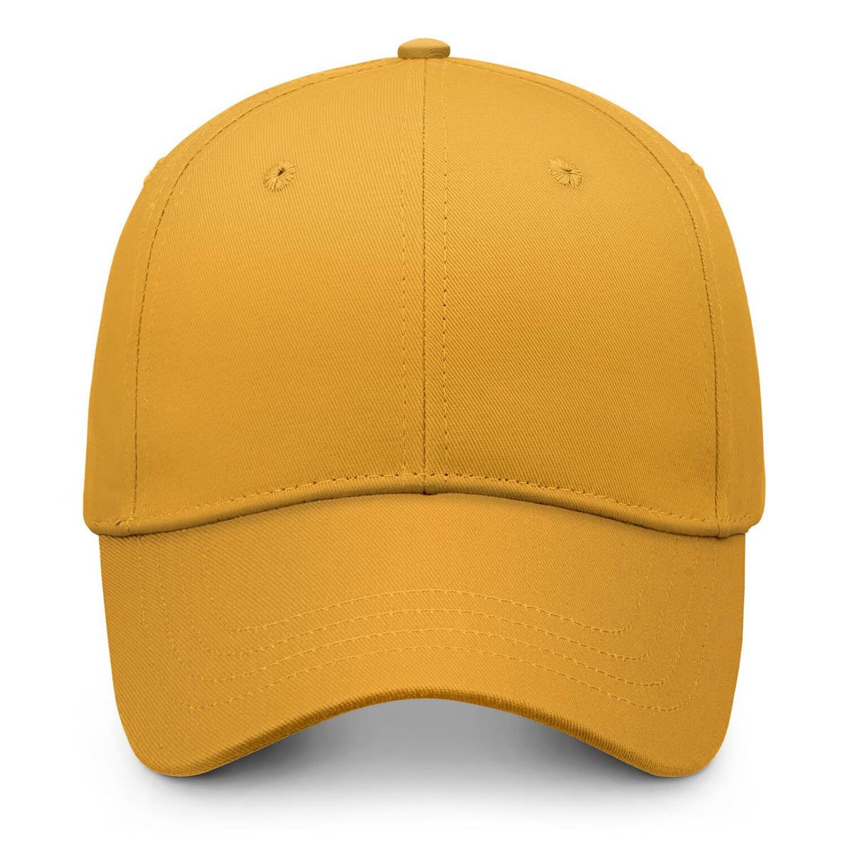 Custom Embroidered or Printed Gold Baseball Cap | Personalized Sport Hat