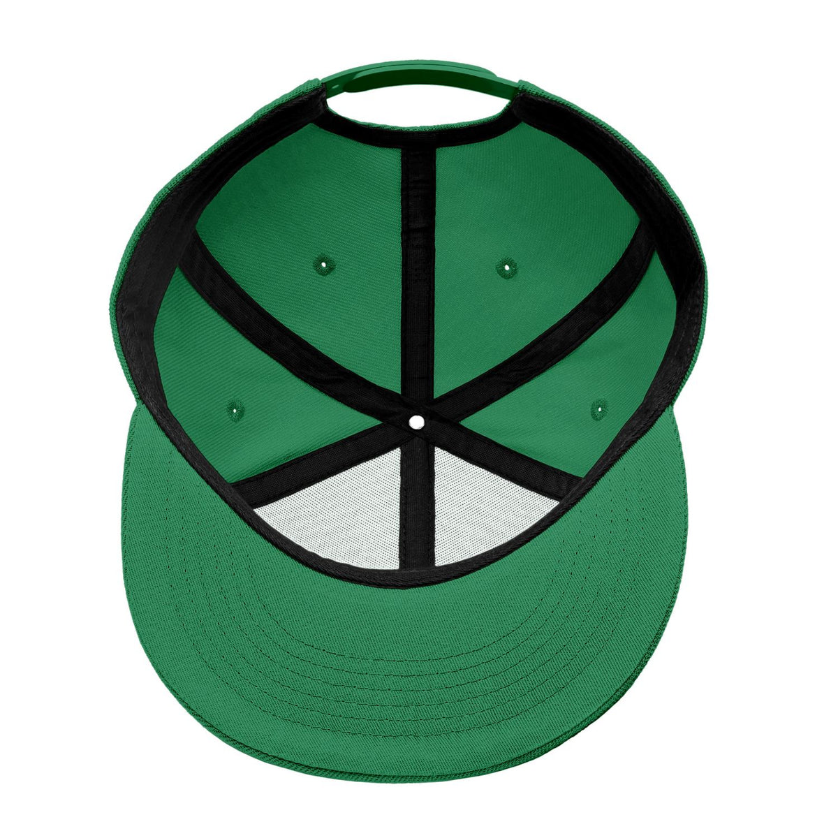 Custom Embroidered or Printed Green Flat-Brim Cap | Personalized Sport Hat