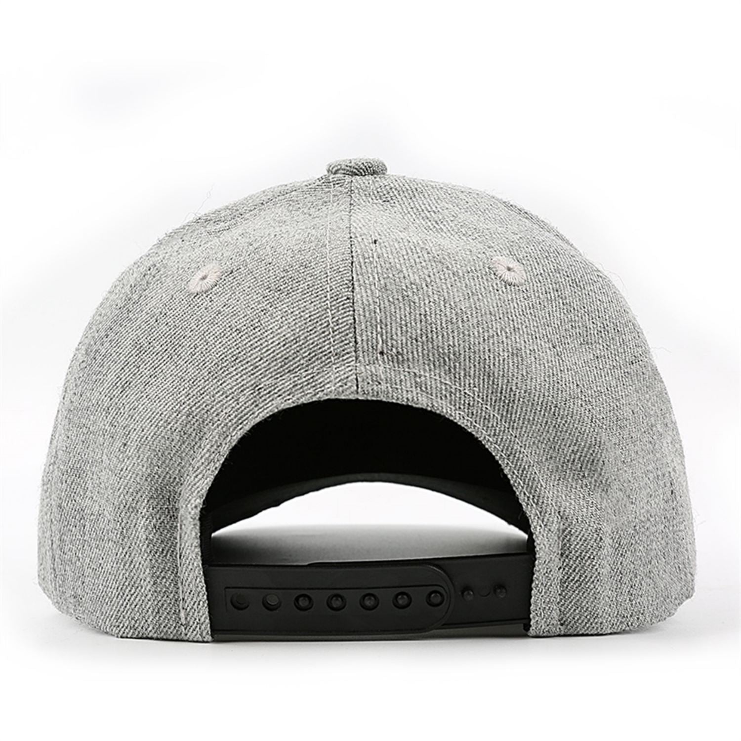Custom Embroidered or Printed Heather Grey Baseball Cap | Personalized Sport Hat