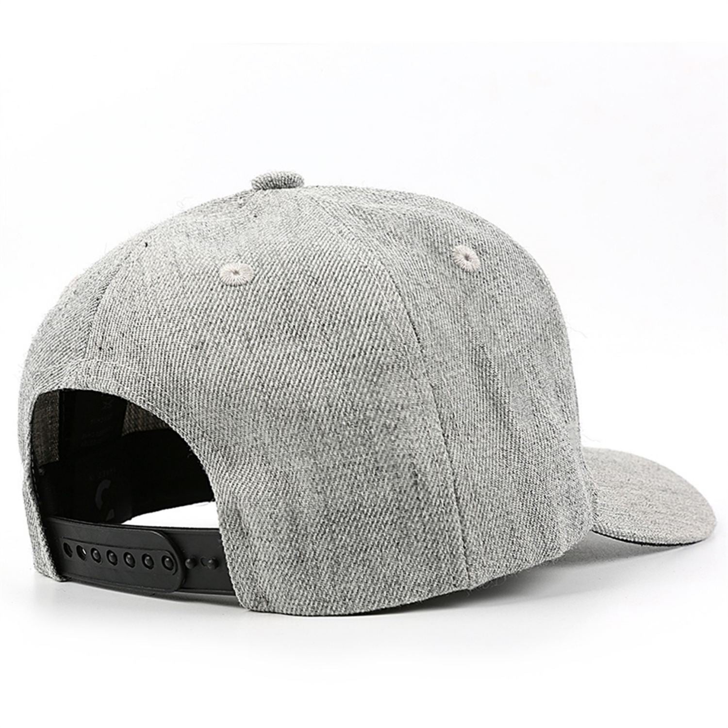 Custom Embroidered or Printed Heather Grey Baseball Cap | Personalized Sport Hat