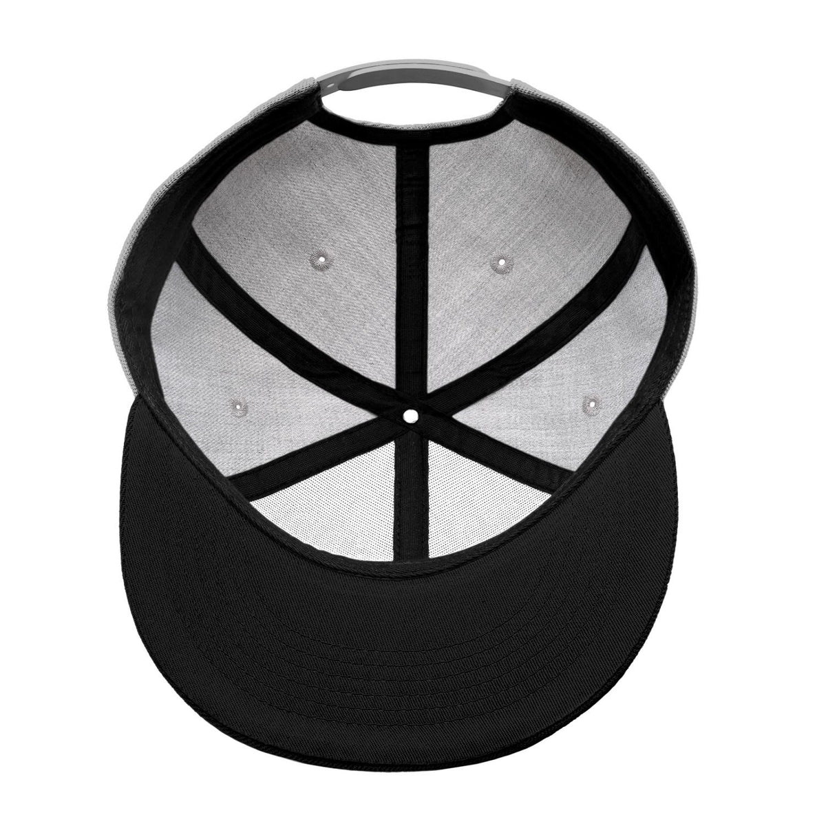 Custom Embroidered or Printed Heather Grey Flat-Brim Cap | Personalized Sport Hat