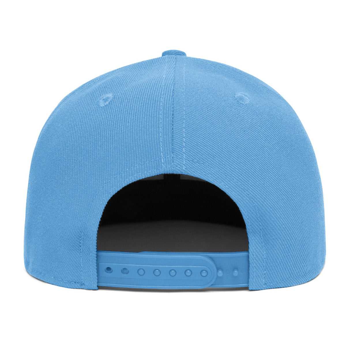 Custom Embroidered or Printed Light Blue Flat-Brim Cap | Personalized Sport Hat