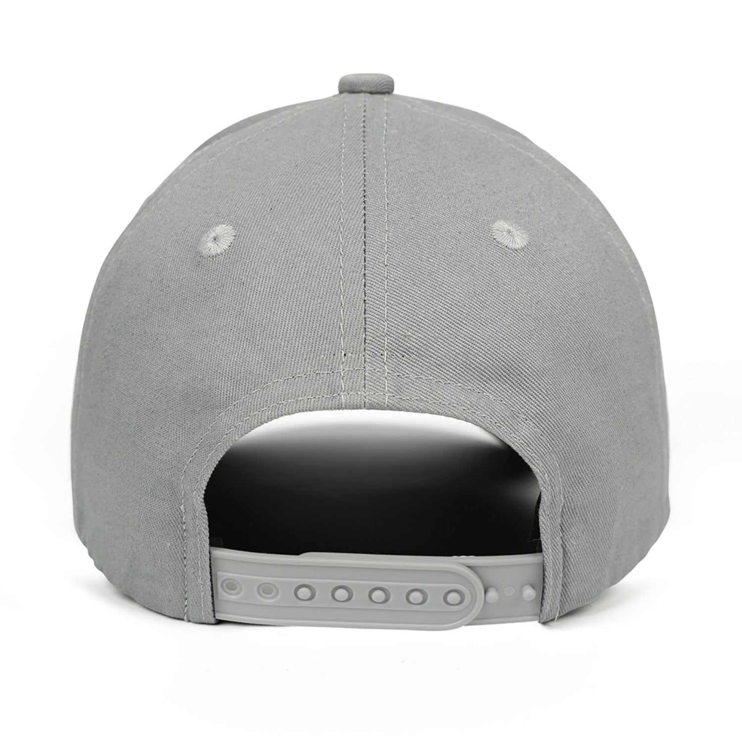 Custom Embroidered or Printed Light Grey Baseball Cap | Personalized Sport Hat